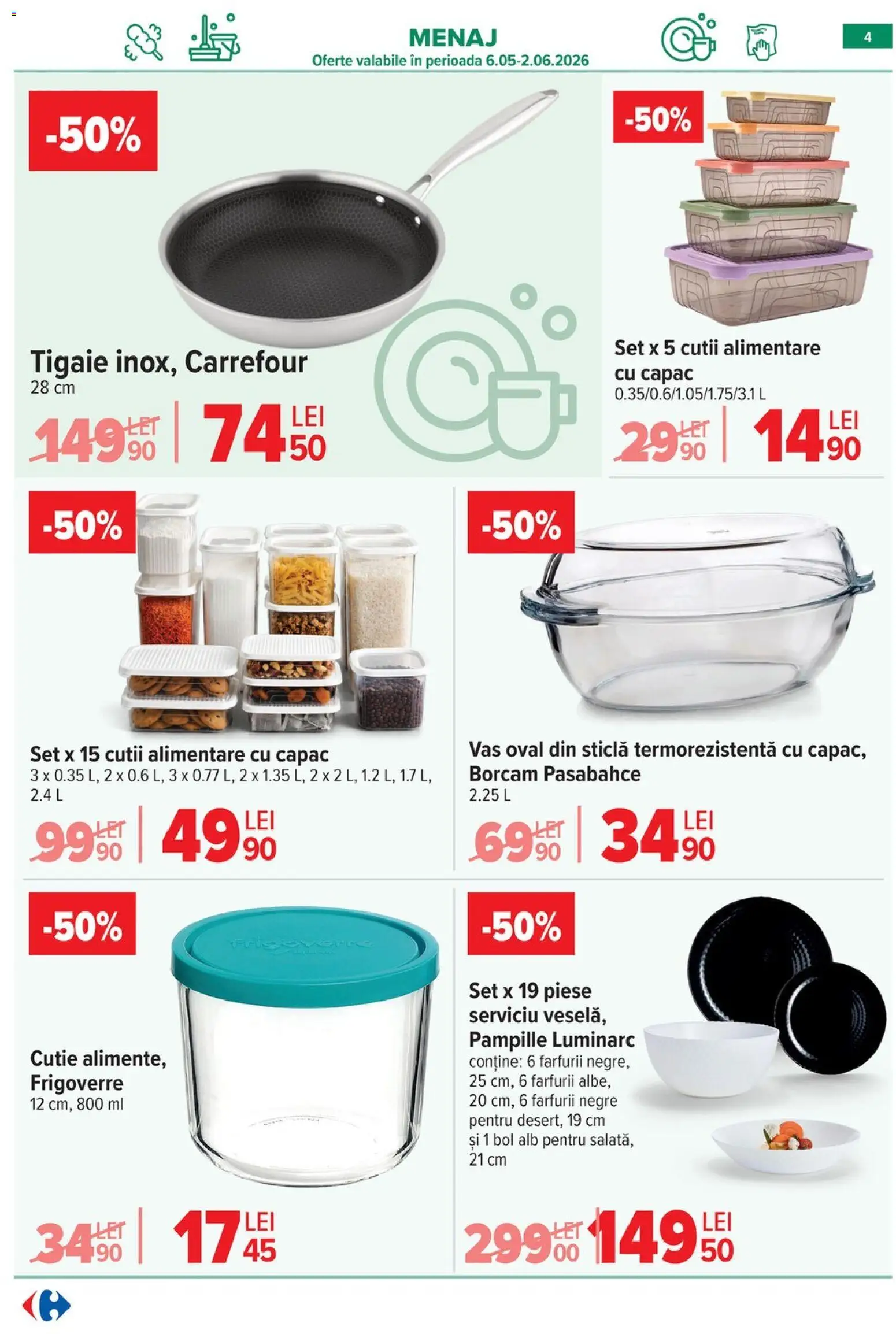 Catalog Carrefour 6 - 18 Mai 2026 | Pagina 5 | Produse: Tigaie, Bol, Cutie