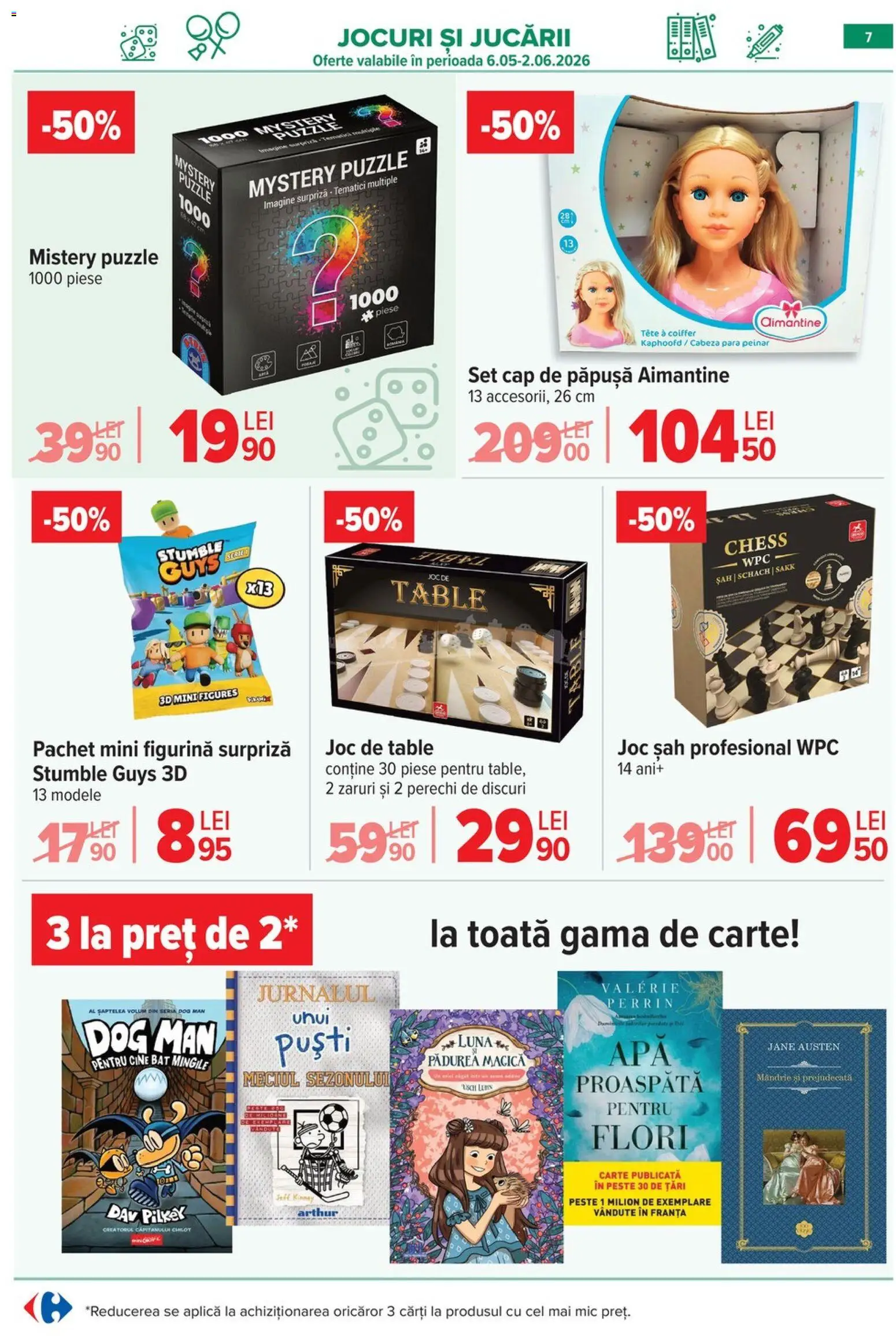 Catalog Carrefour 6 - 18 Mai 2026 | Pagina 8 | Produse: Pară, Joc, Cărți, Pește