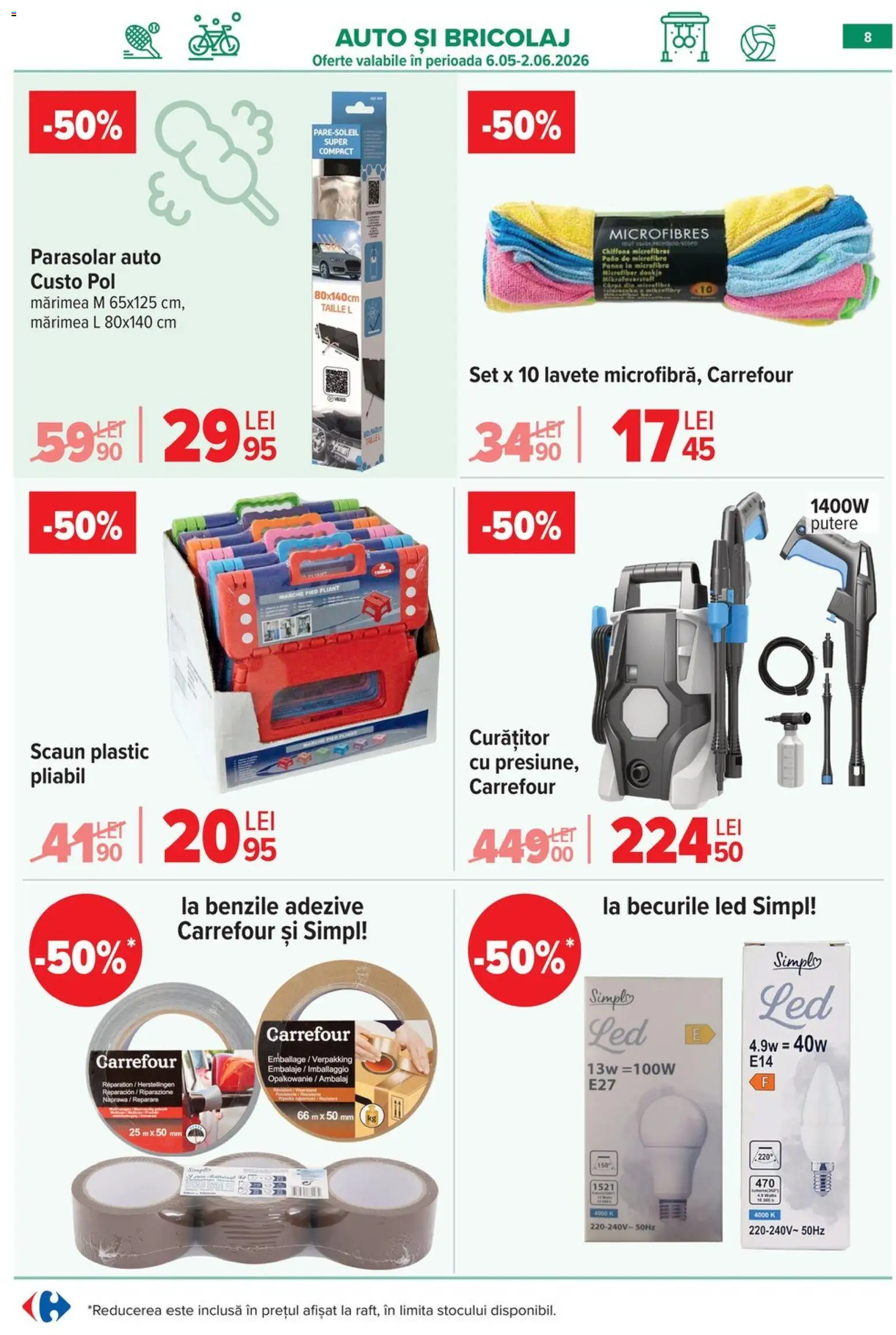 Catalog Carrefour 6 - 18 Mai 2026 | Pagina 9 | Produse: Scaun, Babak, Lavete