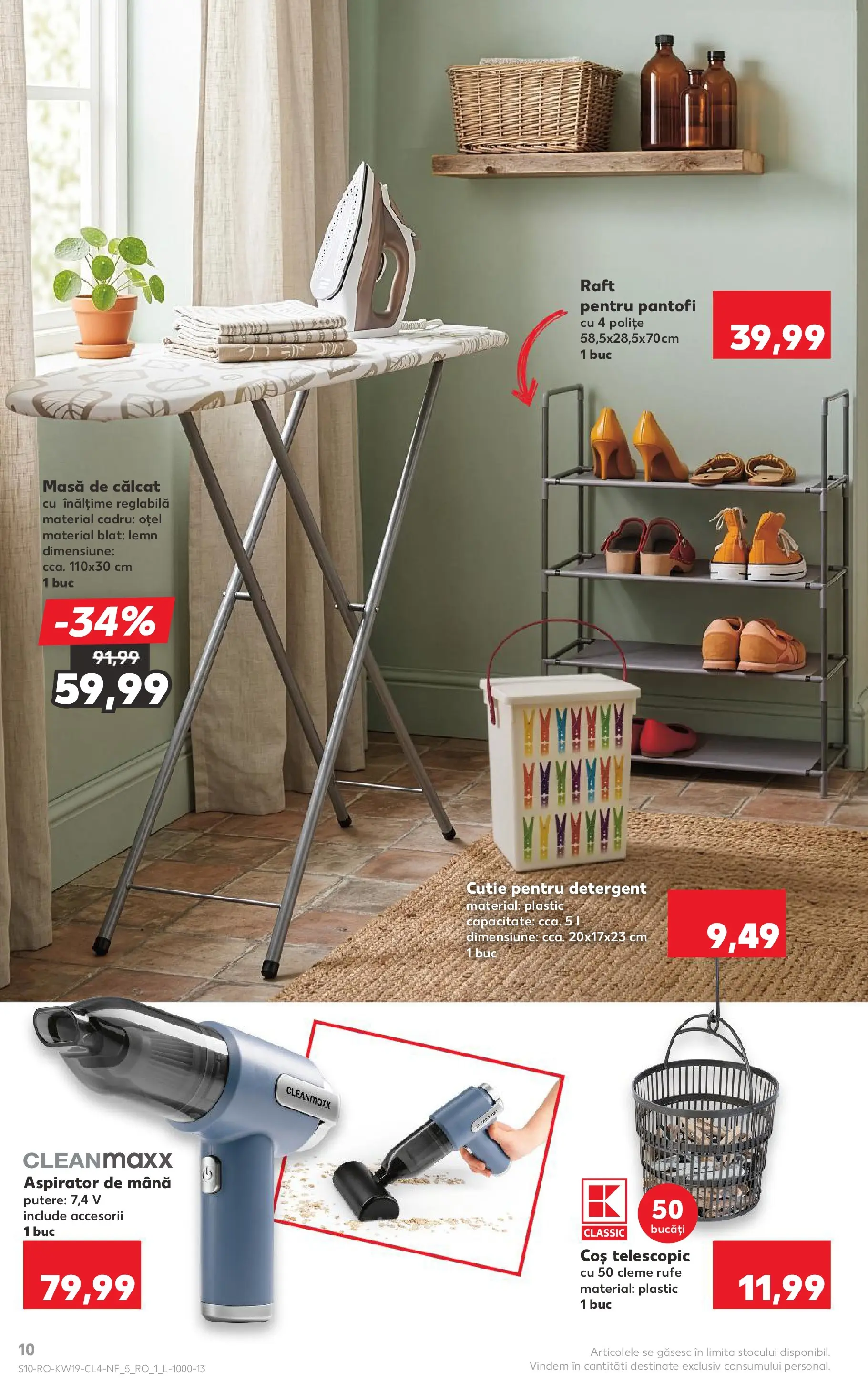 Catalog Kaufland 6 - 11 Mai 2026 | Pagina 10 | Produse: Aspirator, Pantofi, Detergent, Masă de călcat