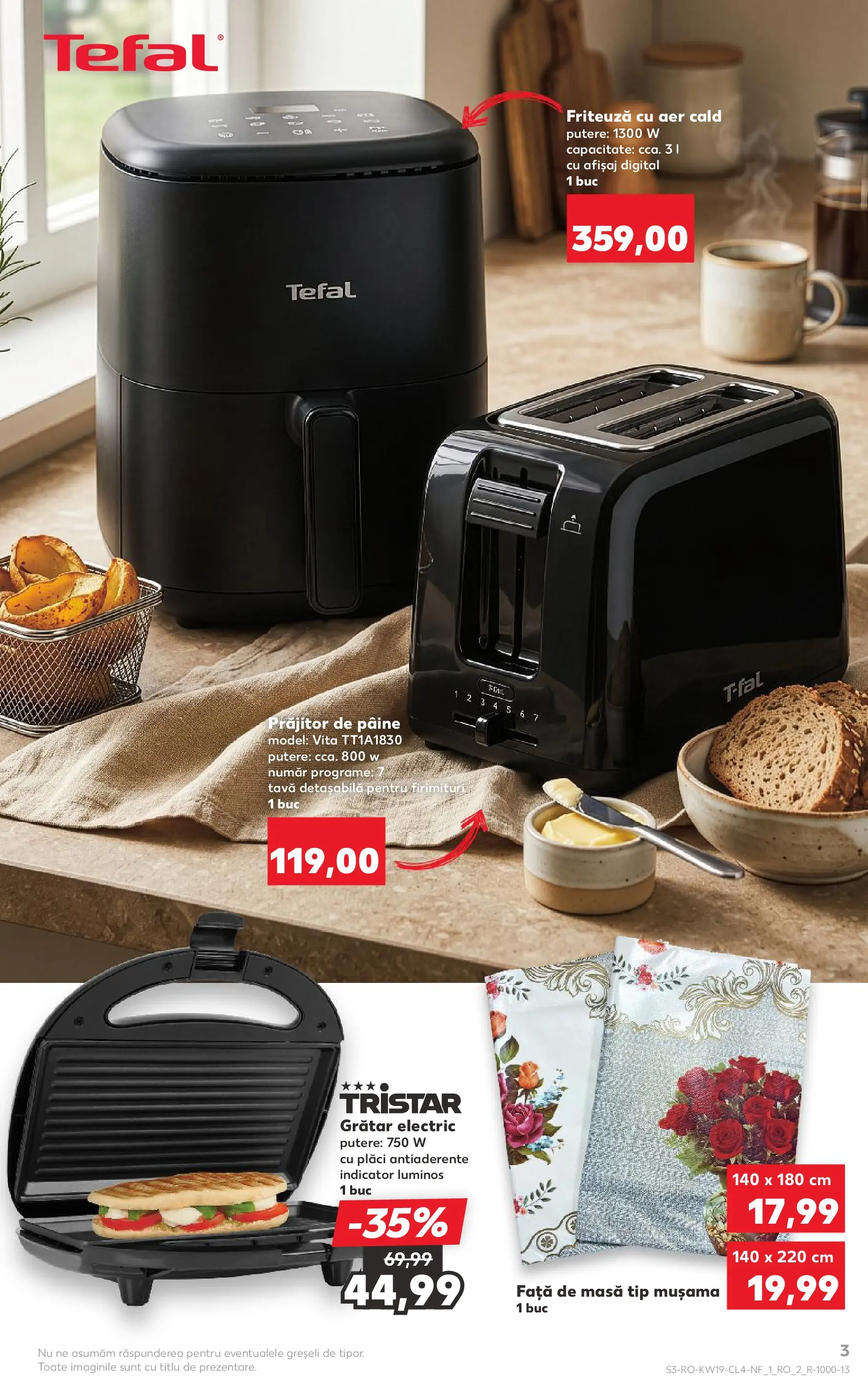 Catalog Kaufland 6 - 11 Mai 2026 | Pagina 3 | Produse: Ginseng, Față de masă, Toaster, Grătar