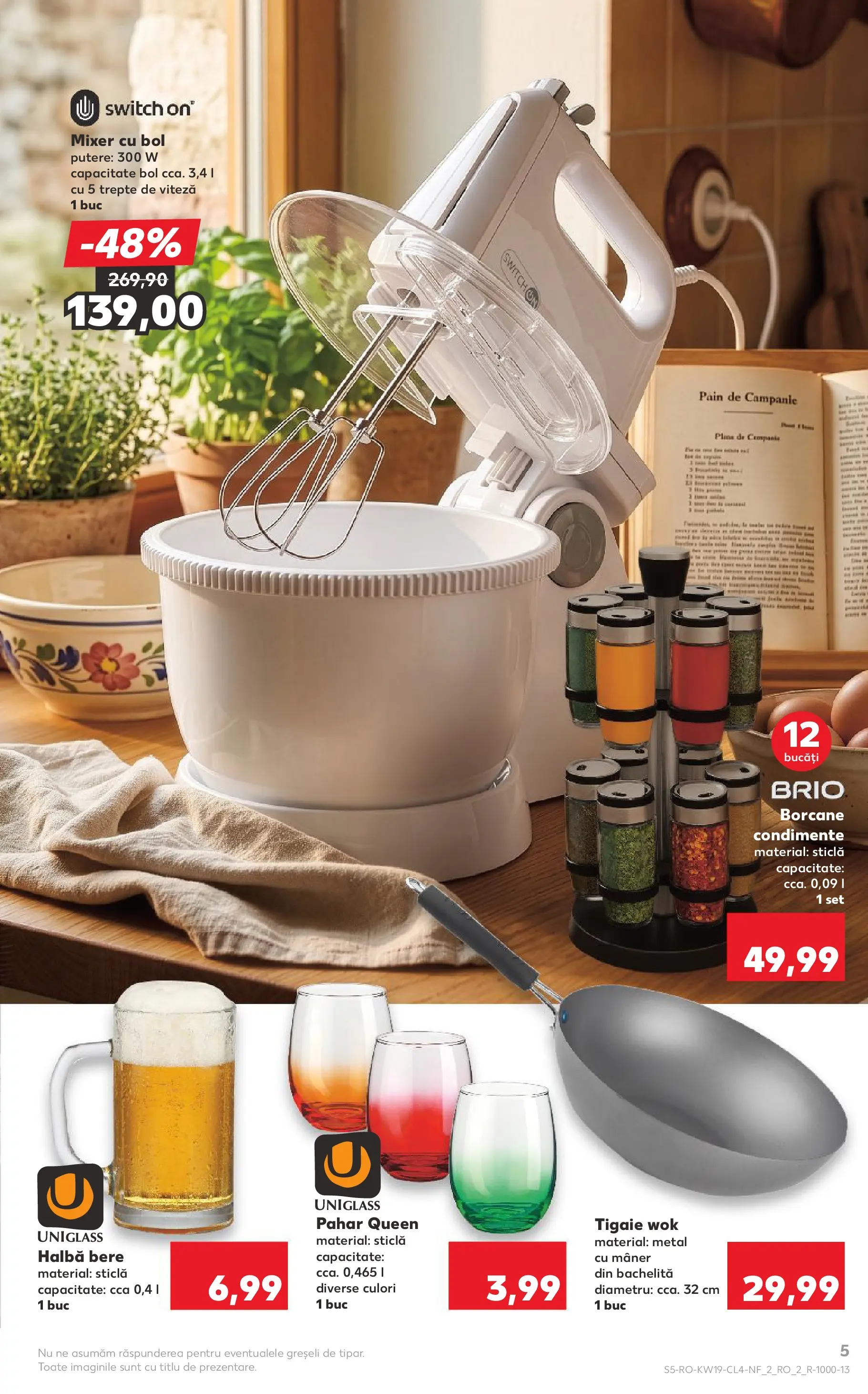 Catalog Kaufland 6 - 11 Mai 2026 | Pagina 5 | Produse: Tigaie, Mixer, Bol, Bere