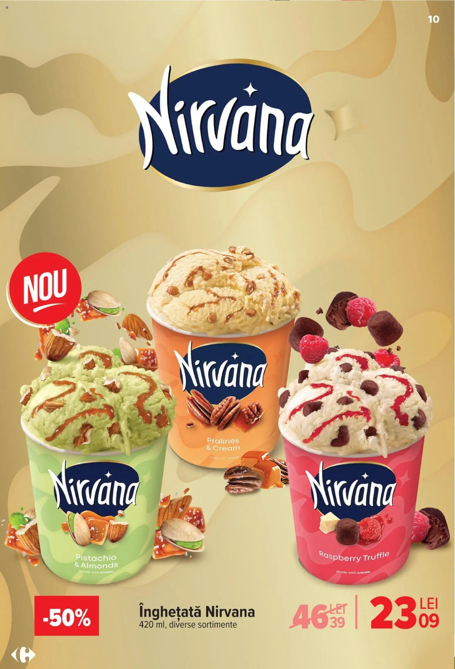 Catalog Carrefour 6 - 18 Mai 2026 | Pagina 10 | Produse: Înghețată
