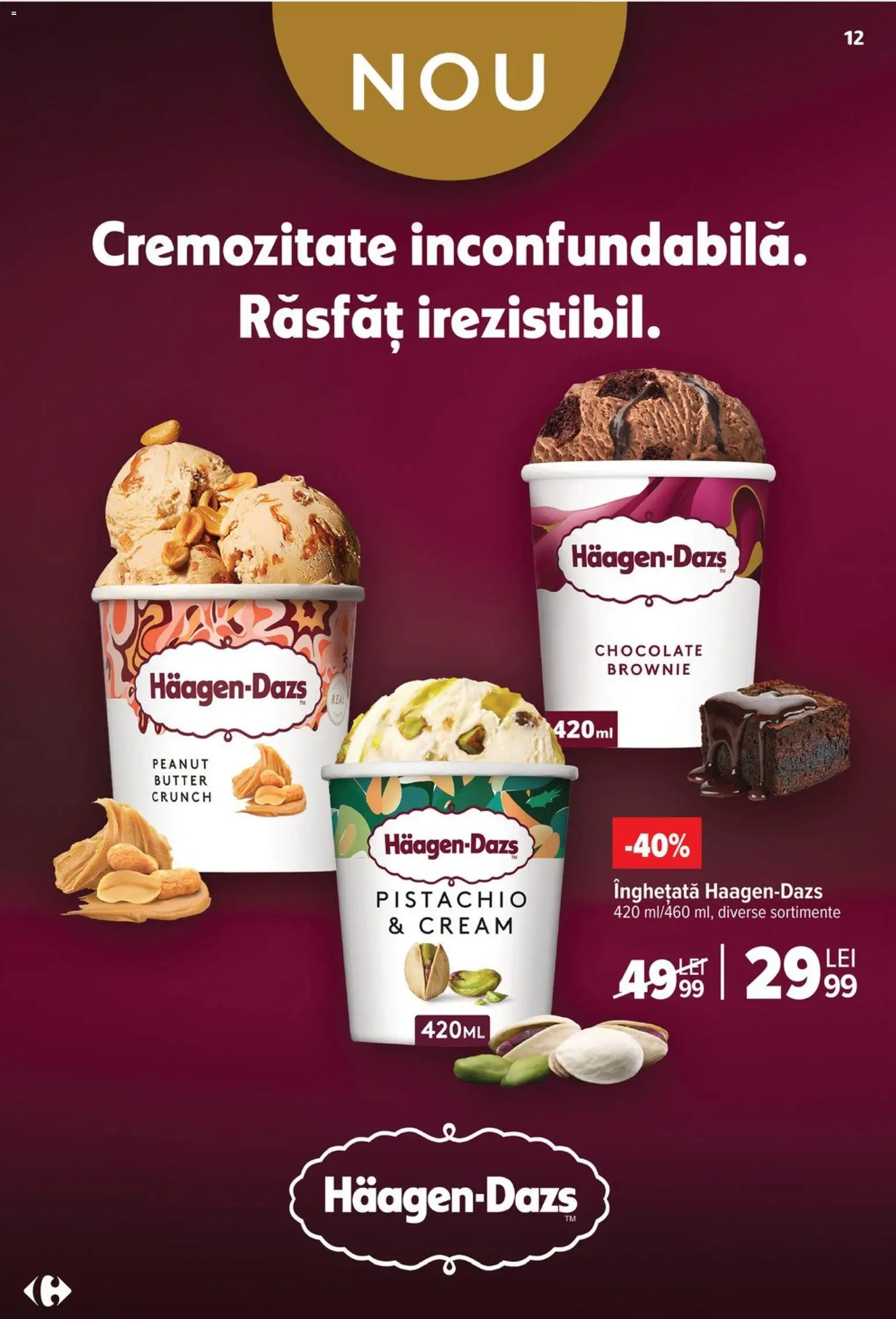 Catalog Carrefour 6 - 18 Mai 2026 | Pagina 12 | Produse: Înghețată