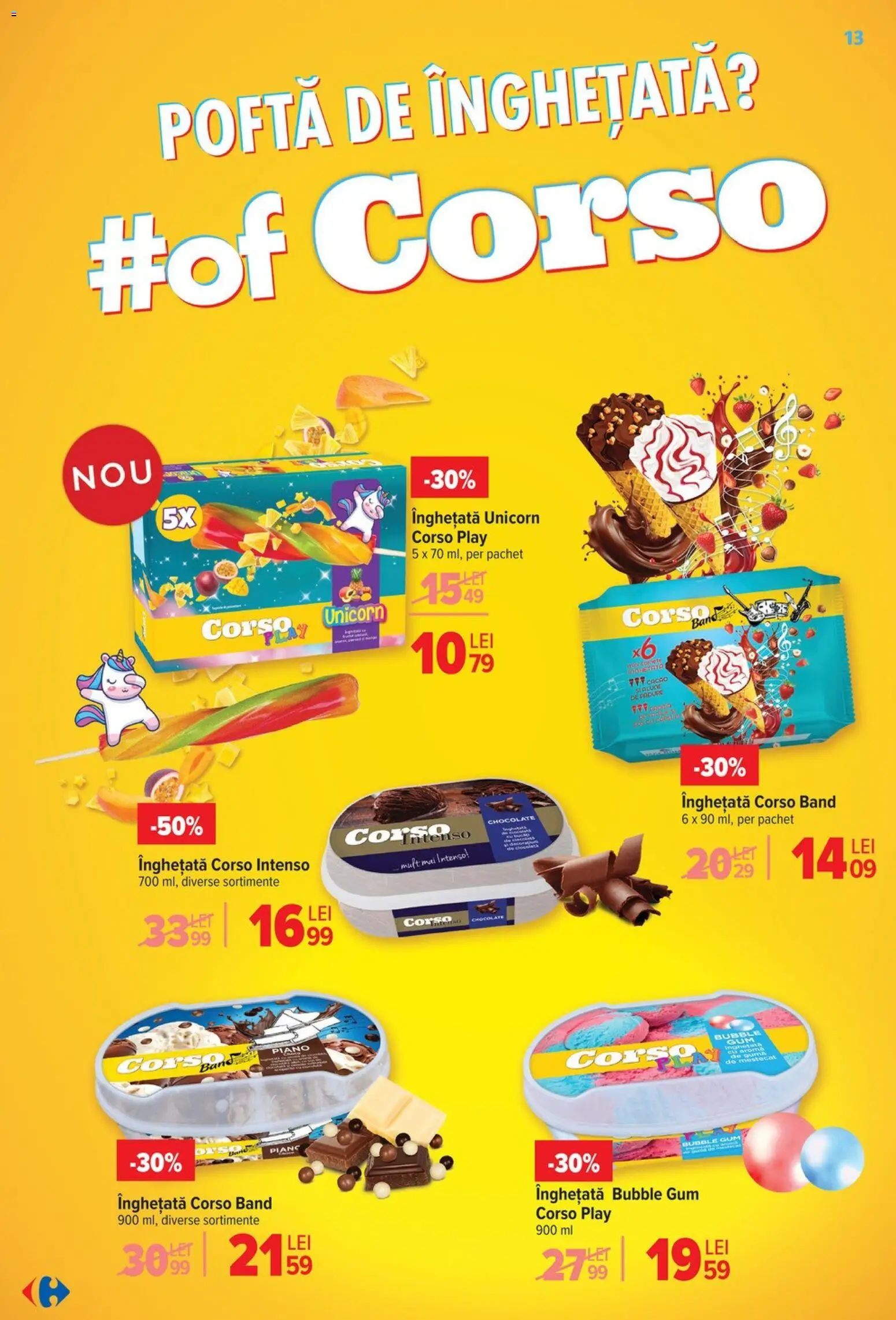 Catalog Carrefour 6 - 18 Mai 2026 | Pagina 13 | Produse: Înghețată
