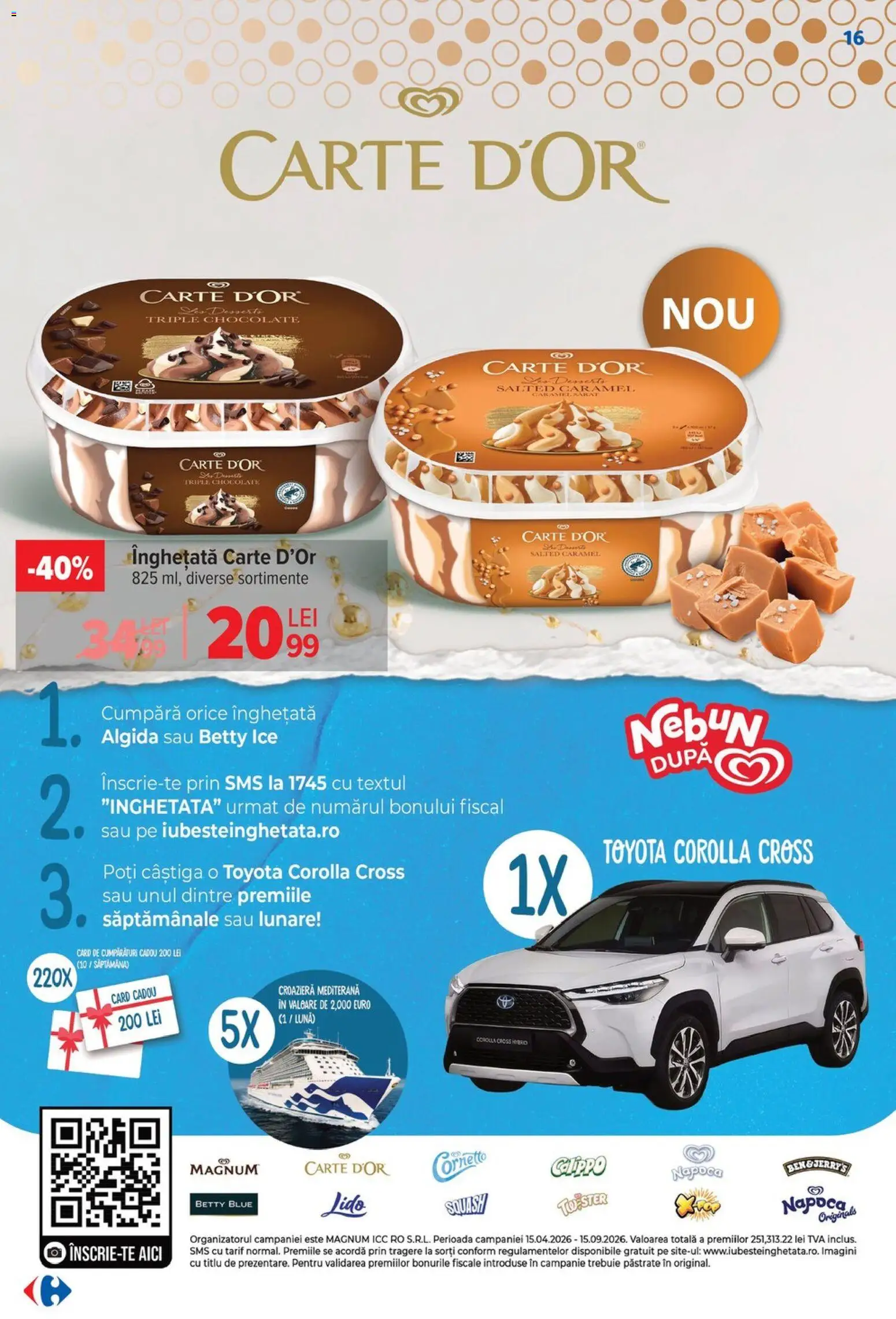 Catalog Carrefour 6 - 18 Mai 2026 | Pagina 16 | Produse: Înghețată