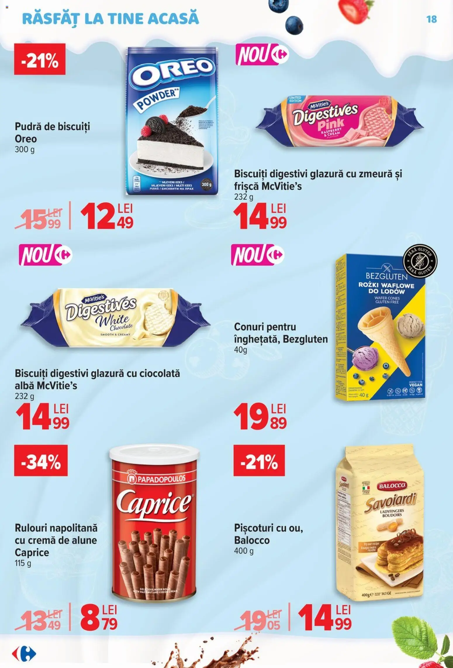 Catalog Carrefour 6 - 18 Mai 2026 | Pagina 18 | Produse: Pară, Cremă, Ciocolată, Frișcă