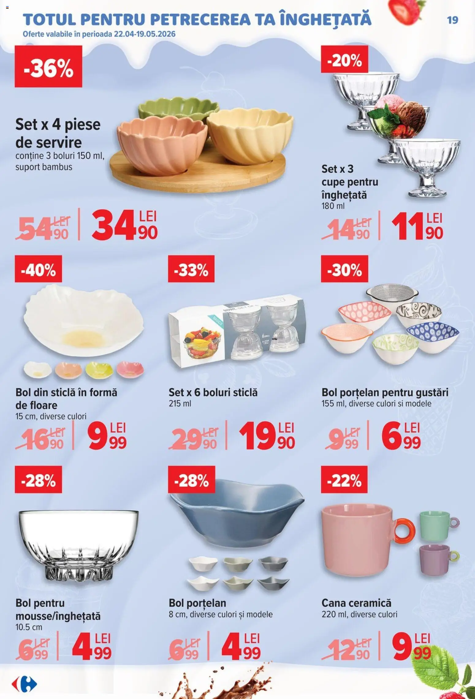 Catalog Carrefour 6 - 18 Mai 2026 | Pagina 19 | Produse: Bol, Înghețată