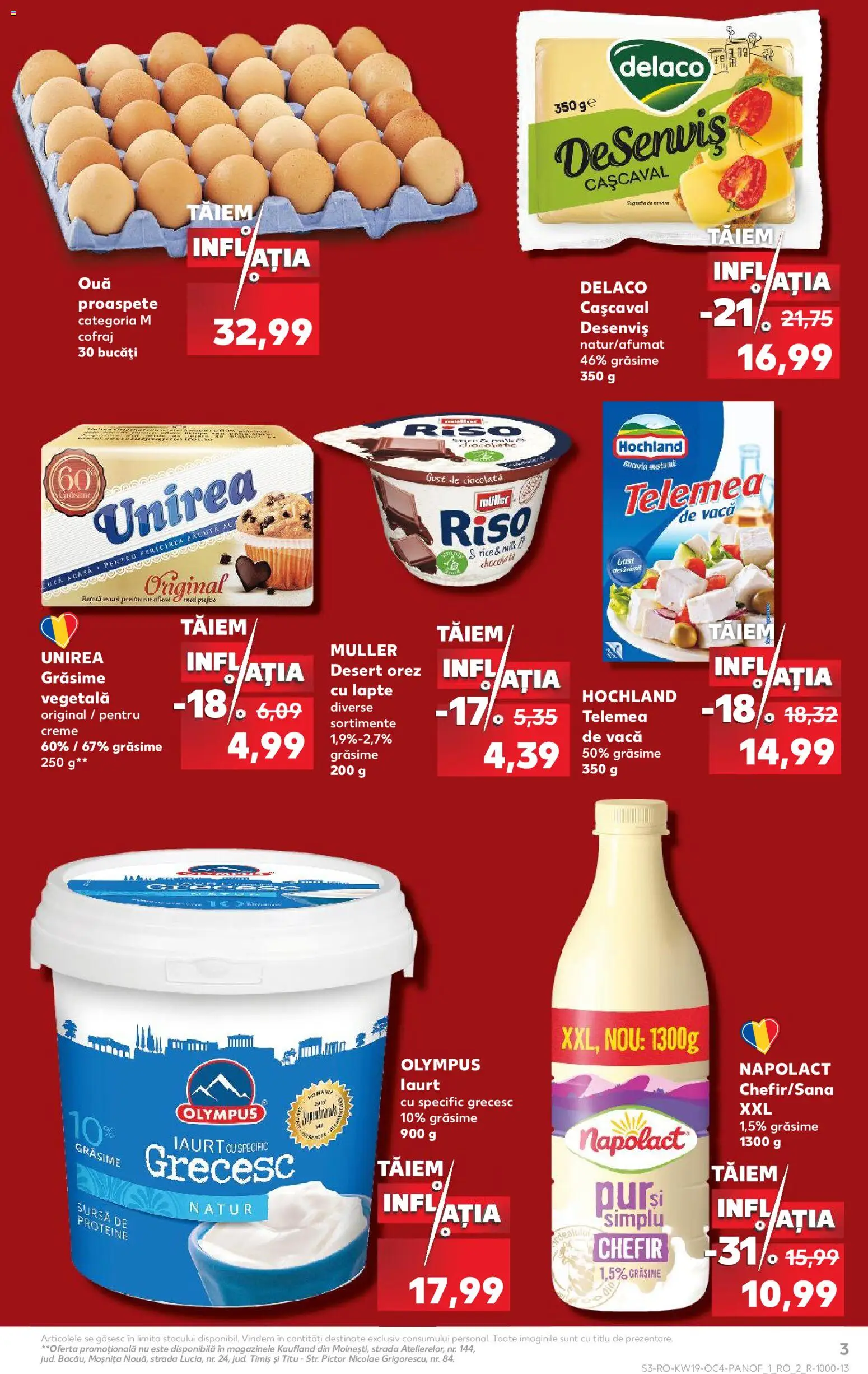 Catalog Kaufland 6 Mai - 8 Iunie 2026 | Pagina 3 | Produse: Iaurt, Ouă, Kefir, Orez