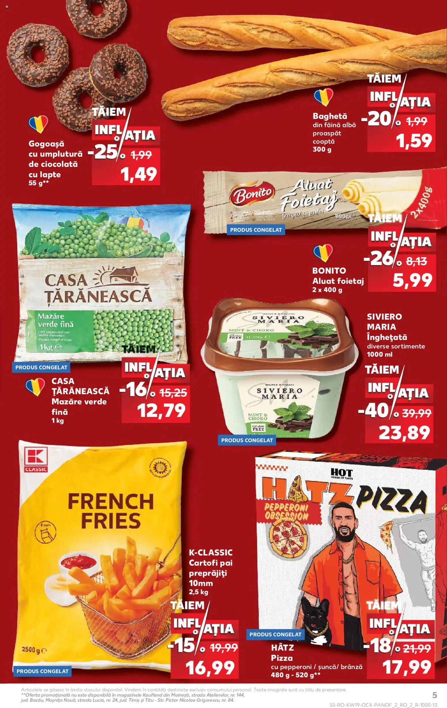 Catalog Kaufland 6 Mai - 8 Iunie 2026 | Pagina 5 | Produse: Mazăre, Brânză, Ciocolată, Pizza