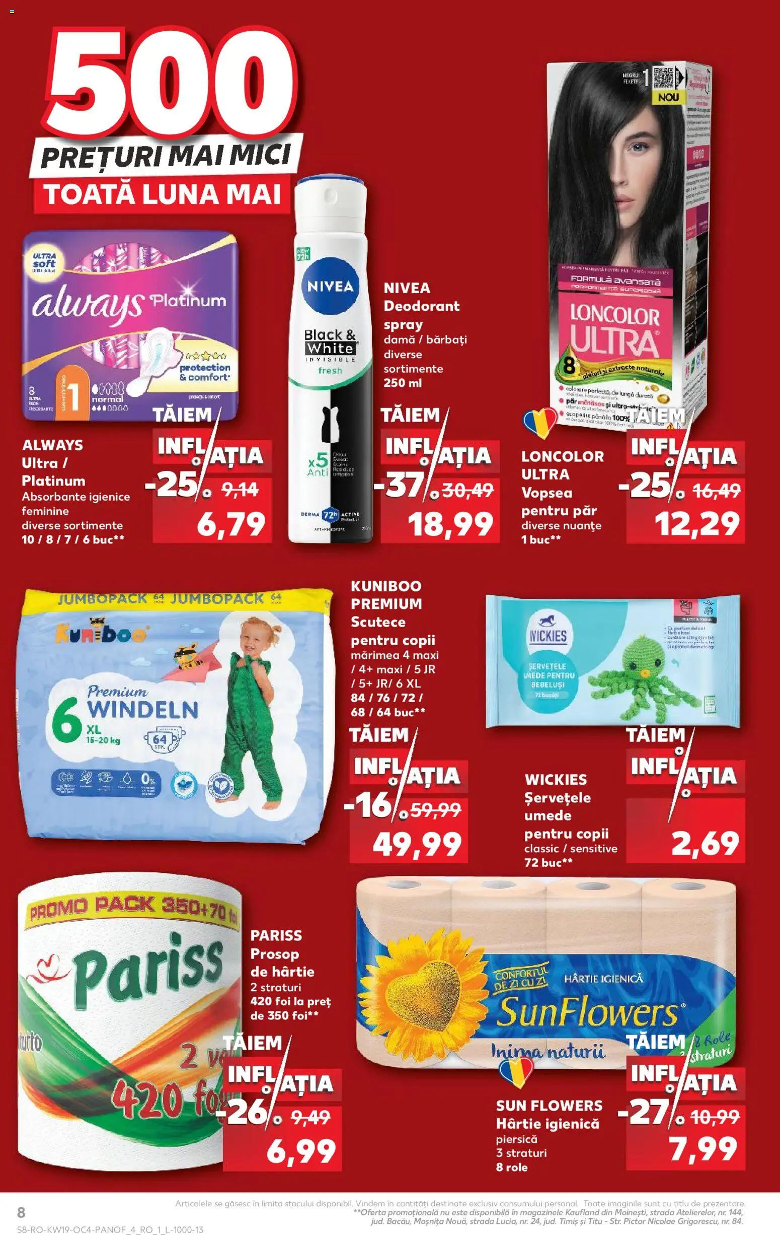 Catalog Kaufland 6 Mai - 8 Iunie 2026 | Pagina 8 | Produse: Piersică, Vopsea, Șervețele umede, Scutece