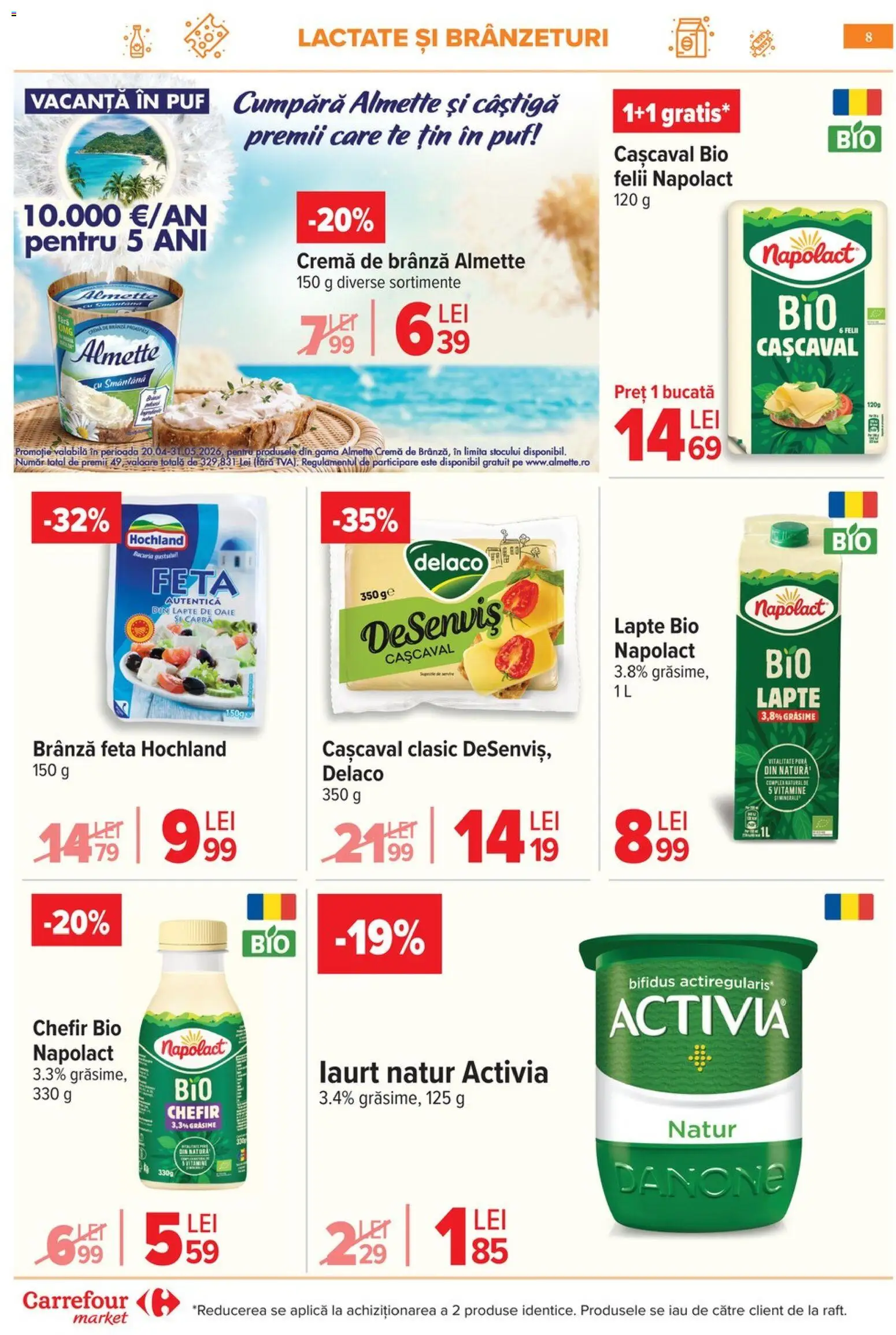 Catalog Carrefour 6 - 18 Mai 2026 | Pagina 11 | Produse: Şerit ödül, Light Kedi Konservesi, Lapte, Brânză