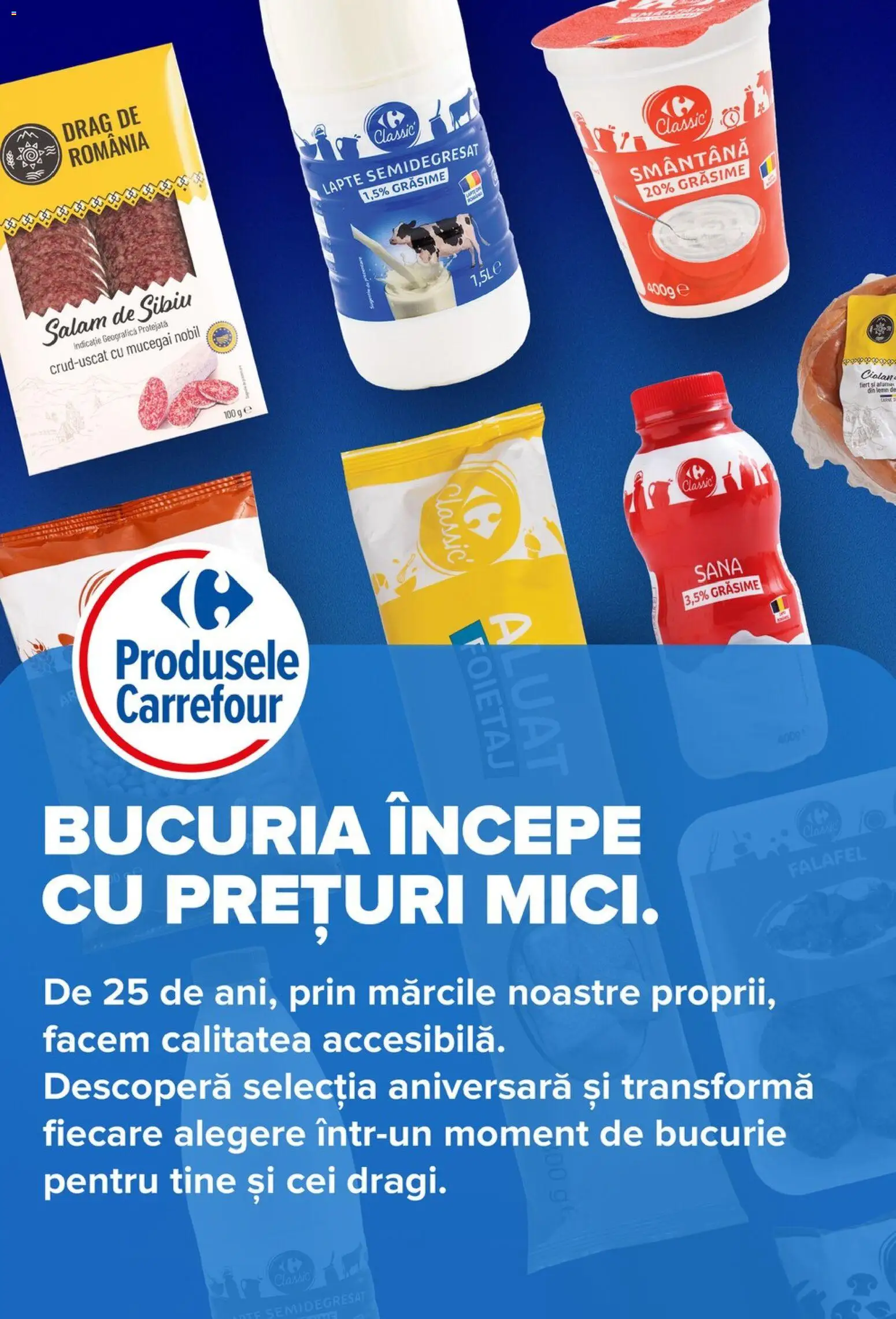 Catalog Carrefour 6 - 18 Mai 2026 | Pagina 15 | Produse: Foietaj, Lapte, Salam, Smântână