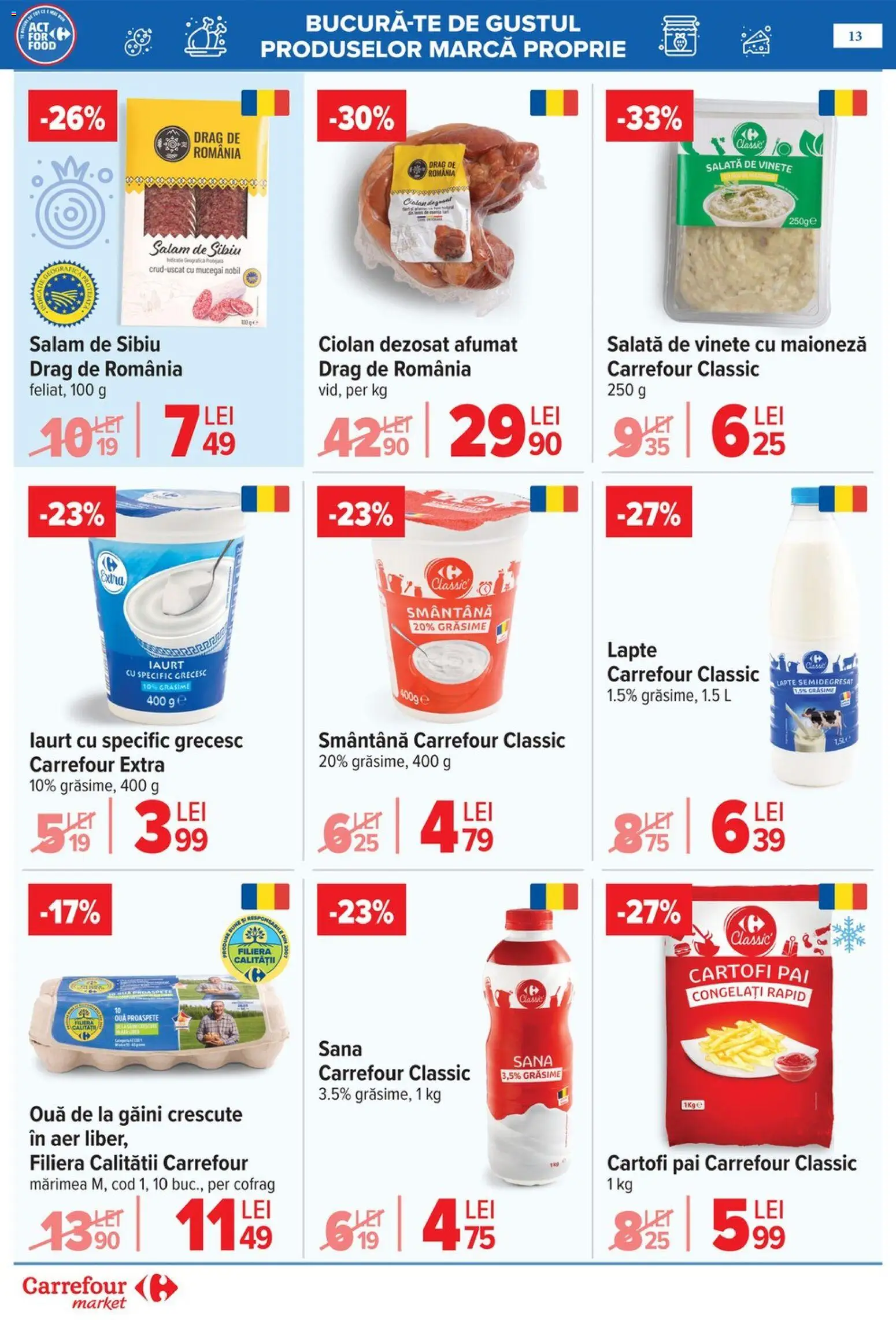 Catalog Carrefour 6 - 18 Mai 2026 | Pagina 16 | Produse: Iaurt, Smântână, Salată, Maioneză