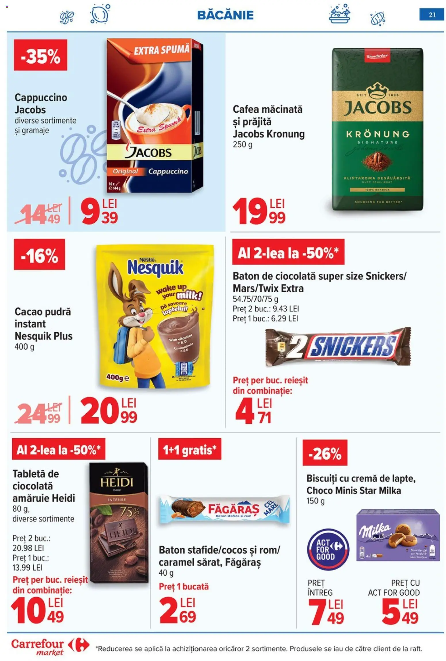Catalog Carrefour 6 - 18 Mai 2026 | Pagina 24 | Produse: Pudră, Ciocolată, Cacao, Stafide