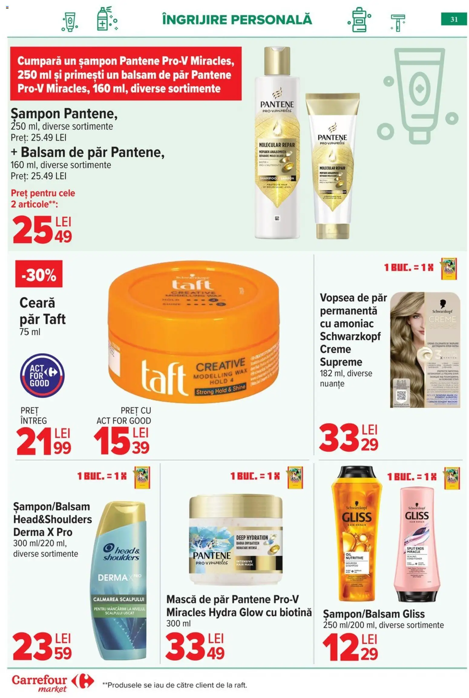 Catalog Carrefour 6 - 18 Mai 2026 | Pagina 34 | Produse: Vopsea, Mască de păr, Balsam de păr, Vopsea de păr