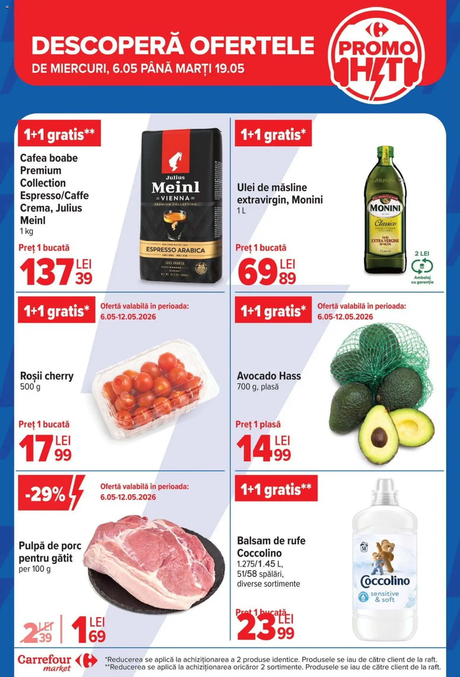 Catalog Carrefour 6 - 18 Mai 2026 | Pagina 6 | Produse: Ulei, Cafea, Roșii, Avocado