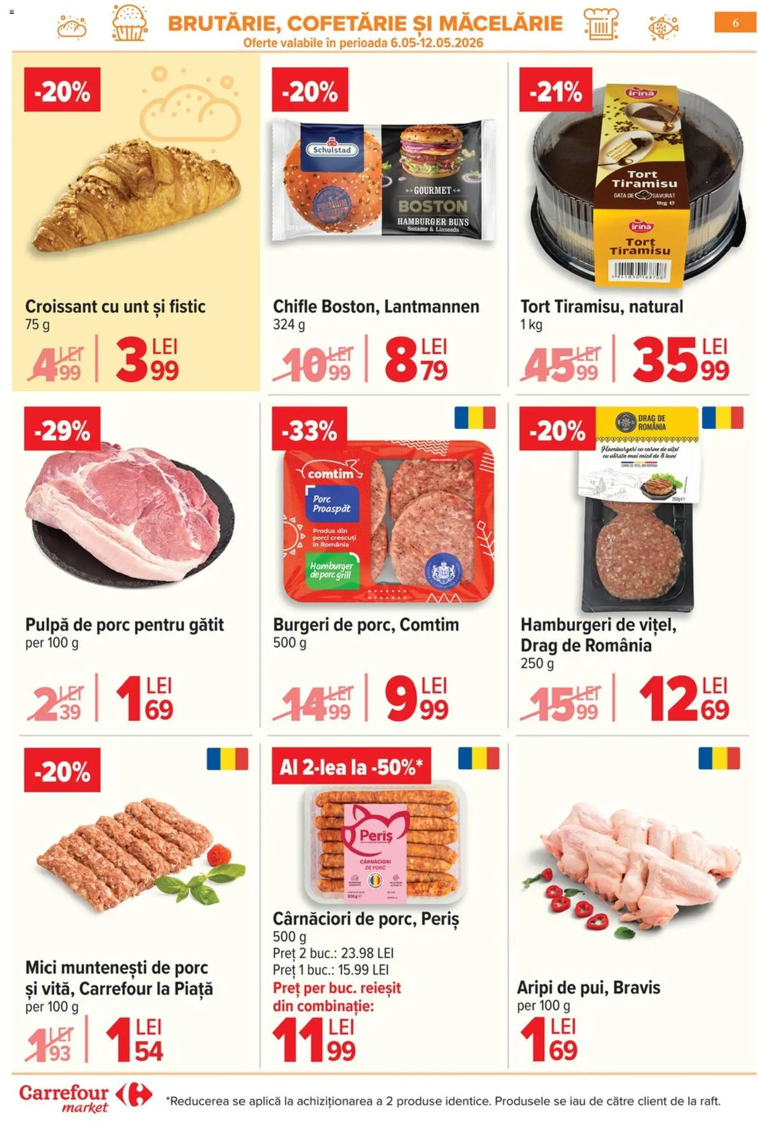 Catalog Carrefour 6 - 18 Mai 2026 | Pagina 9 | Produse: Mici, Tort, Unt, Tiramisu