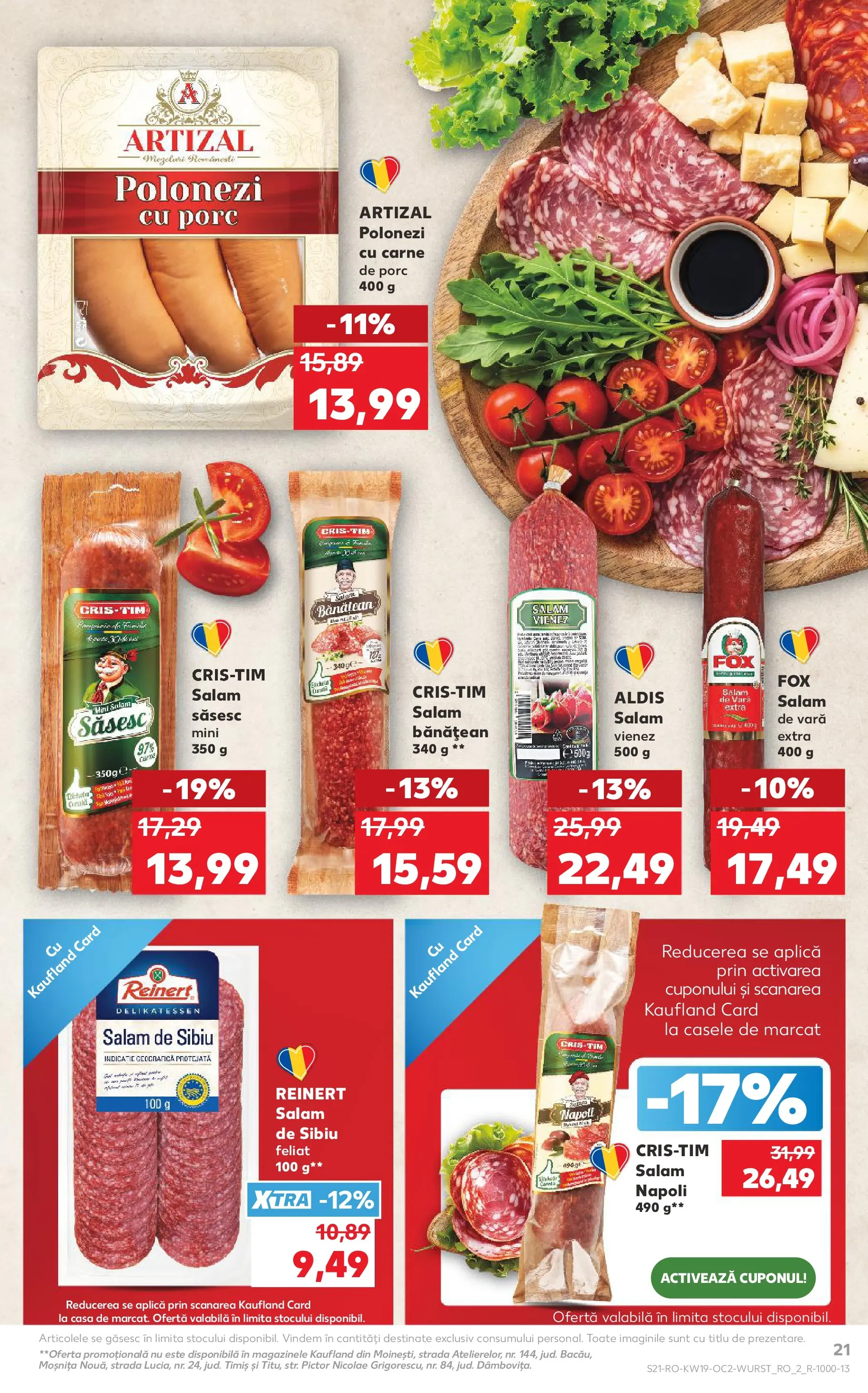 Catalog Kaufland 6 - 11 Mai 2026 | Pagina 21 | Produse: Salam, Carne De Porc