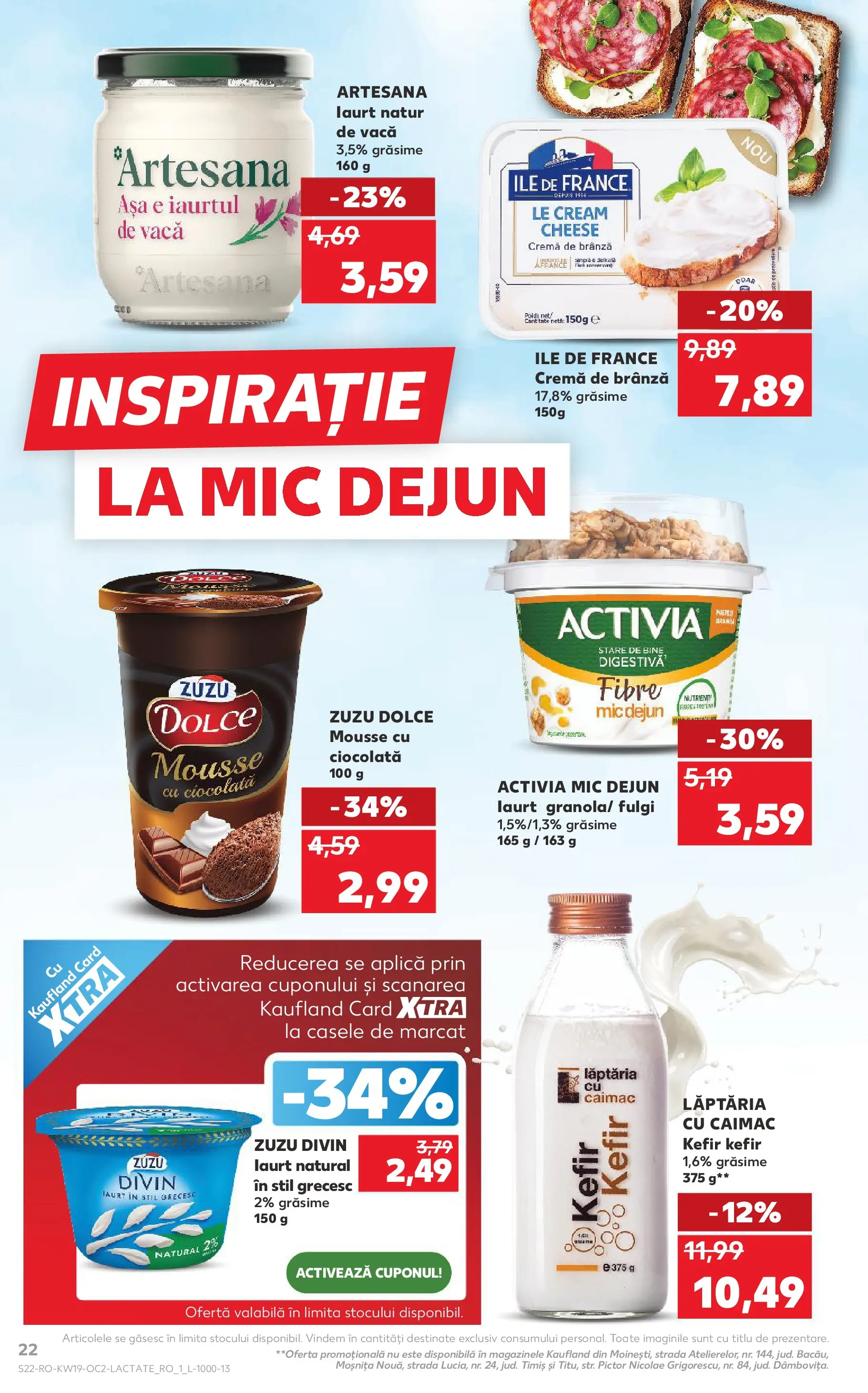 Catalog Kaufland 6 - 11 Mai 2026 | Pagina 22 | Produse: Brânză, Cremă, Kefir, Cremă de brânză
