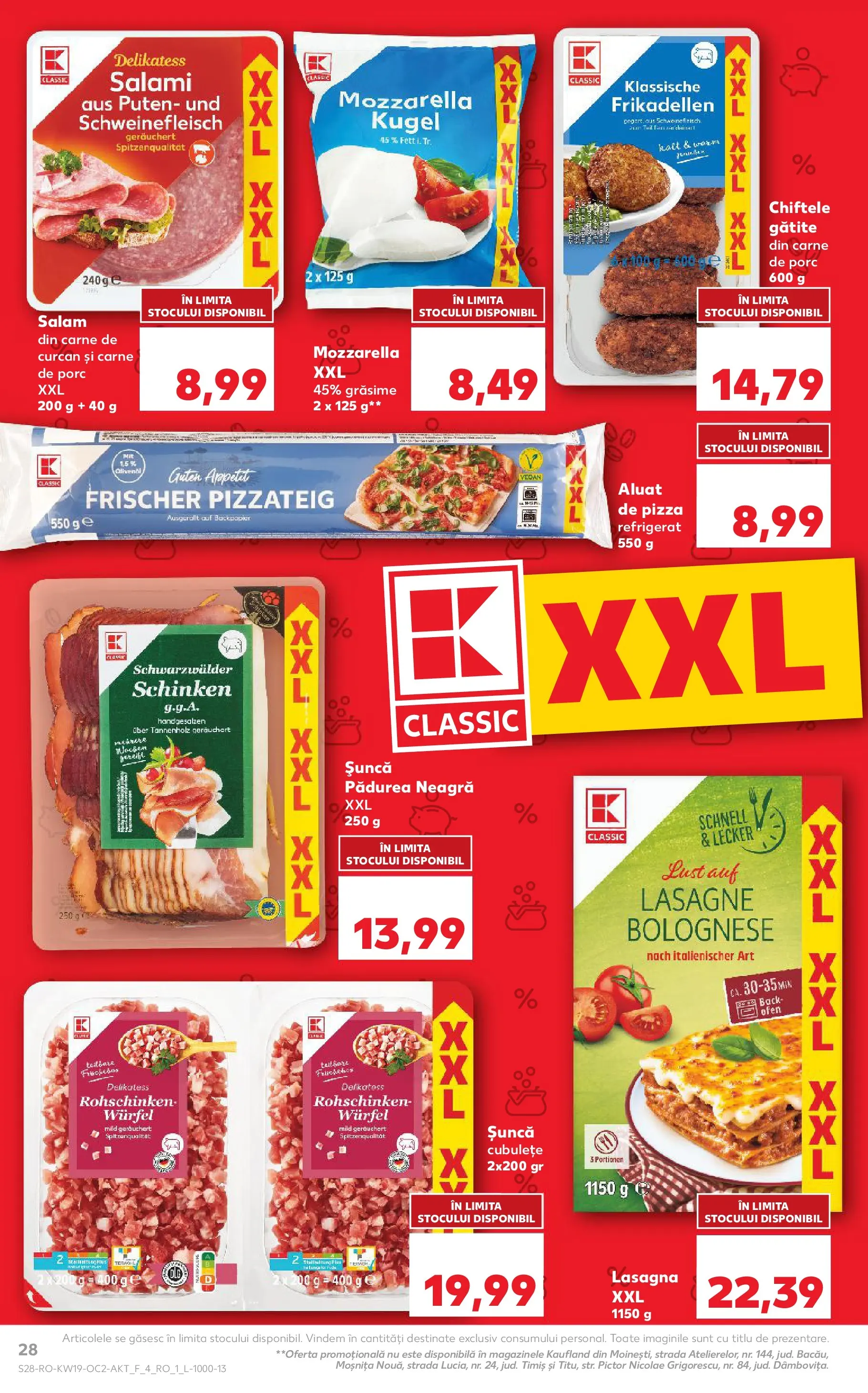 Catalog Kaufland 6 - 11 Mai 2026 | Pagina 28 | Produse: Aluat, Salam, Șuncă, Chiftele