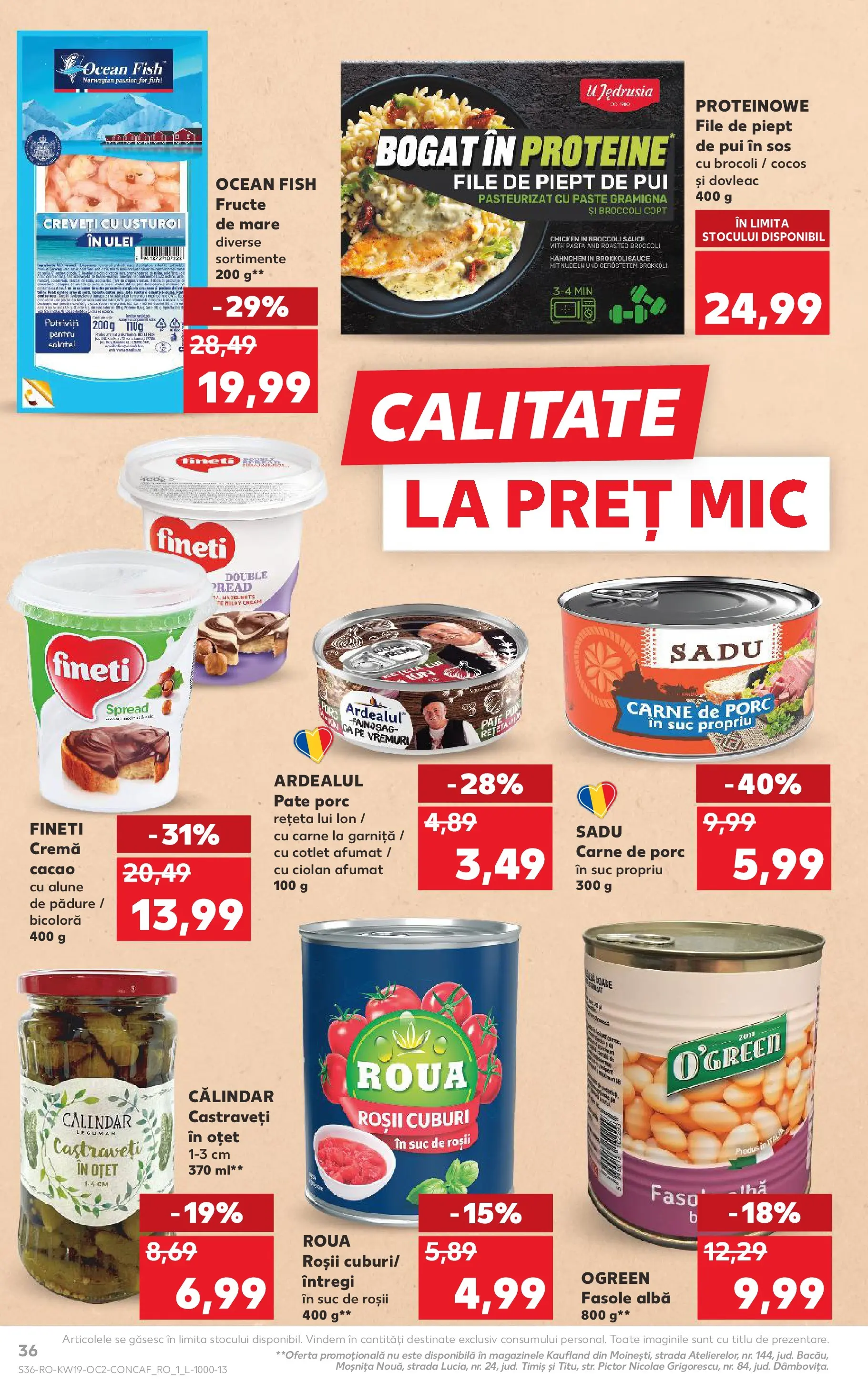 Catalog Kaufland 6 - 11 Mai 2026 | Pagina 36 | Produse: Carne De Porc, Paste, Fasole albă, Fructe