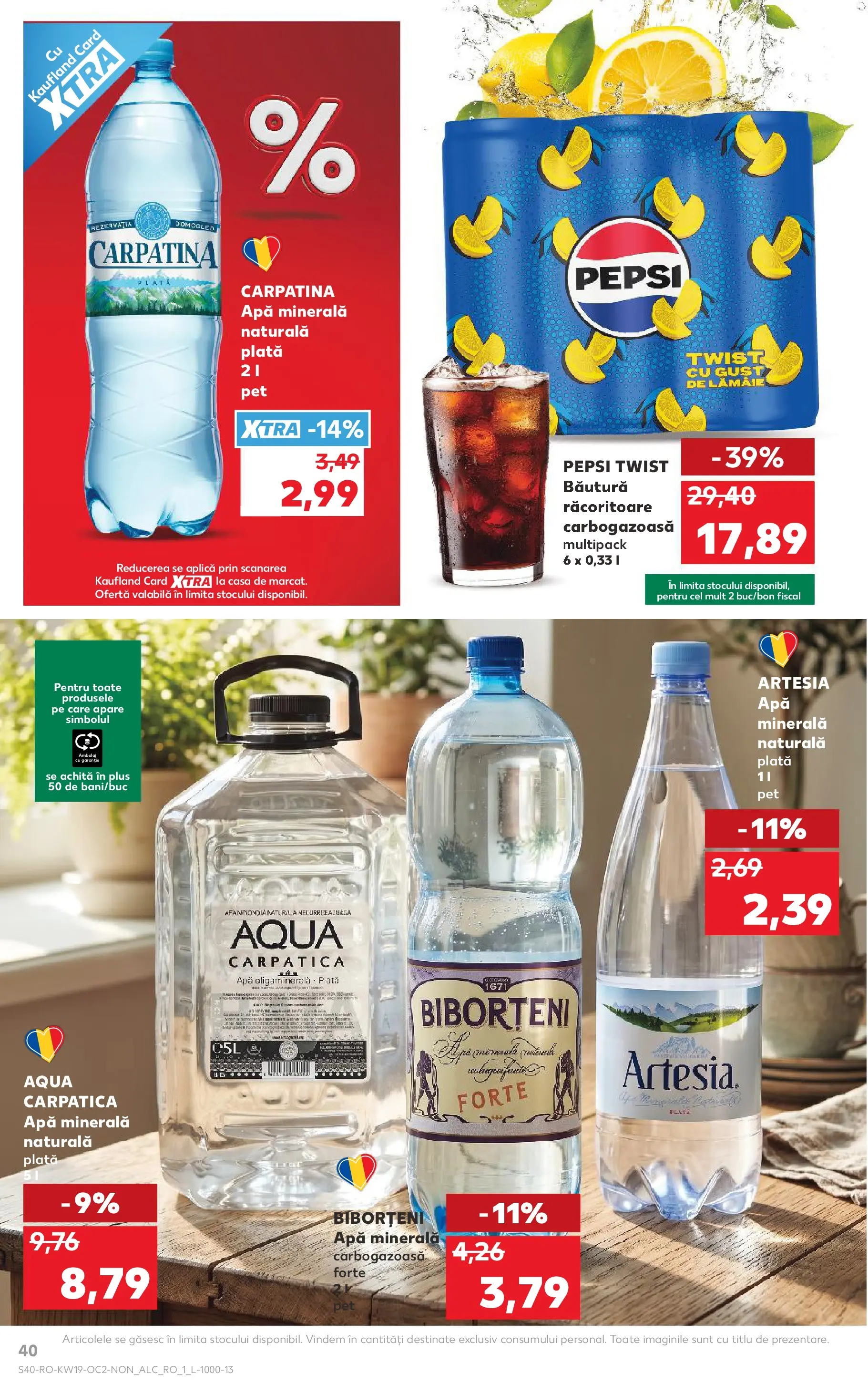 Catalog Kaufland 6 - 11 Mai 2026 | Pagina 40 | Produse: Yazı tahtası kalemi, Apă, Lămâie