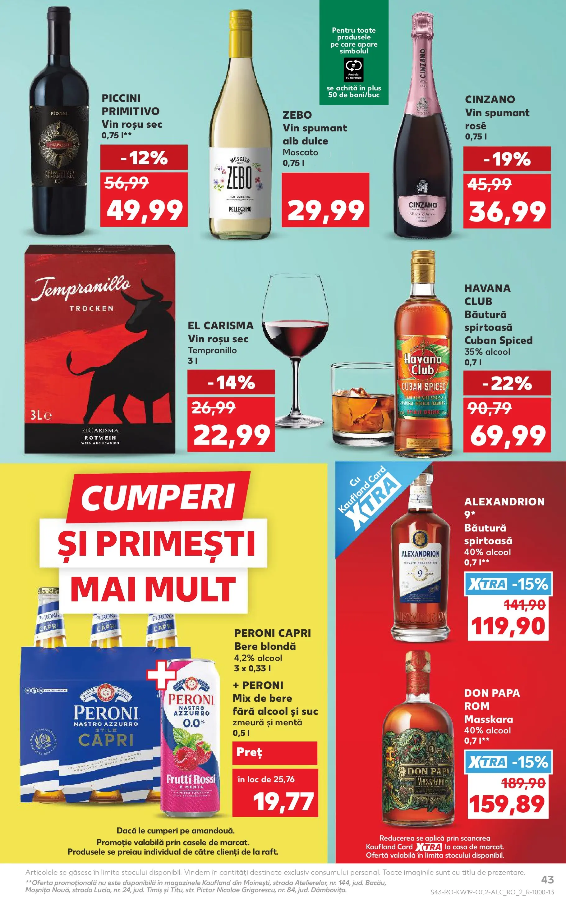 Catalog Kaufland 6 - 11 Mai 2026 | Pagina 43 | Produse: Zmeură, Ekmek tahtası, Suc, Rom