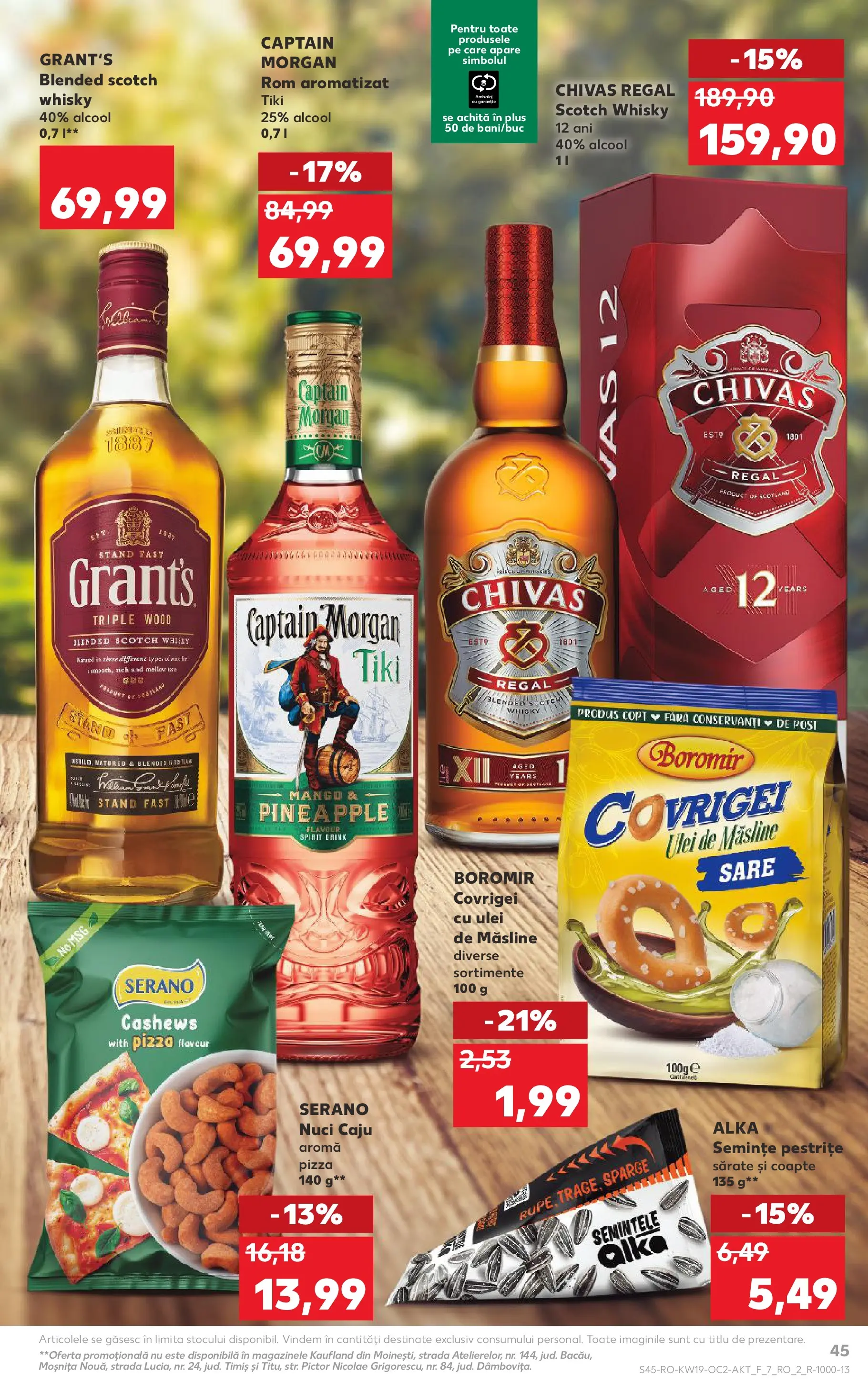 Catalog Kaufland 6 - 11 Mai 2026 | Pagina 45 | Produse: Ulei, Pizza, Rom, Sare