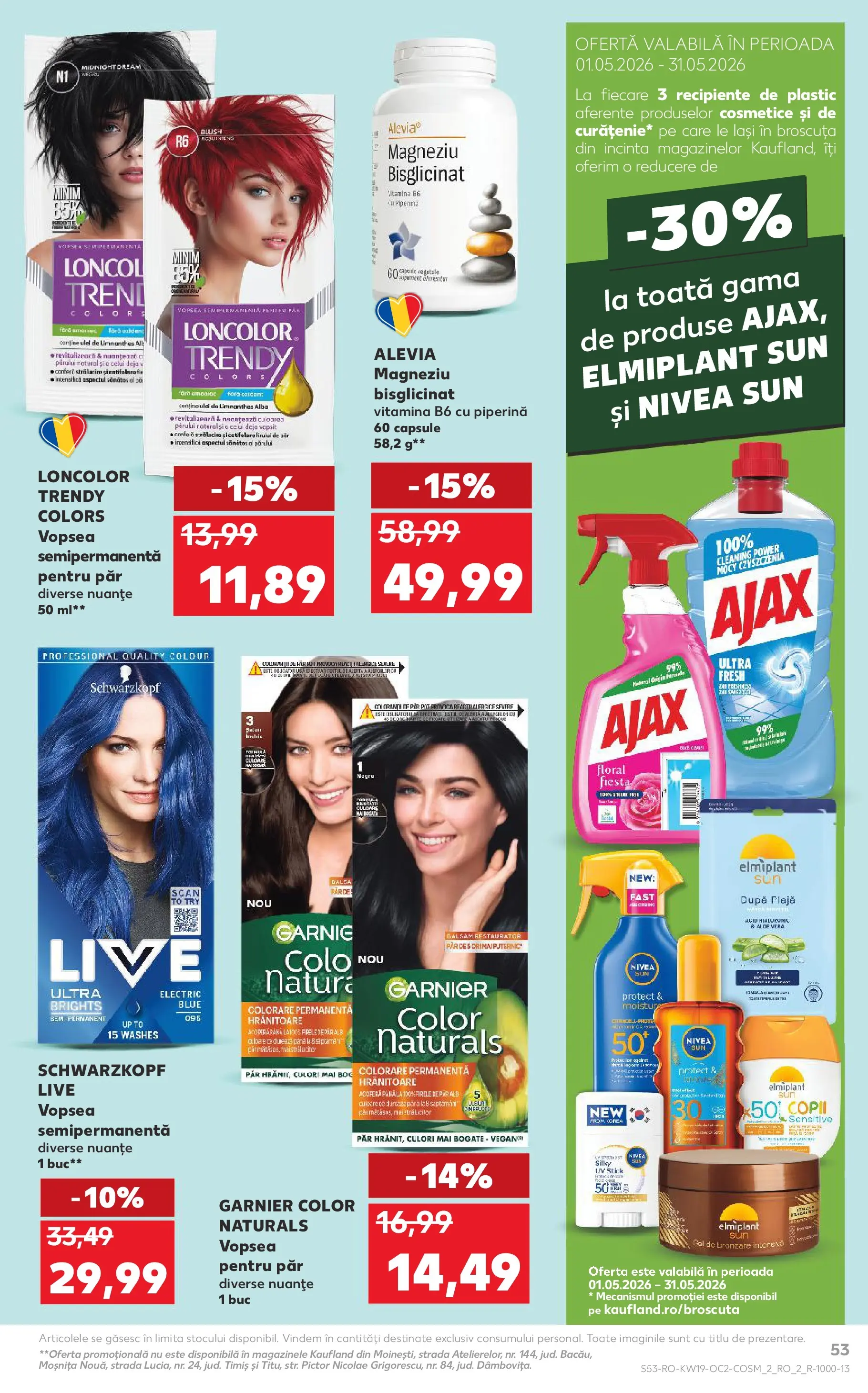 Catalog Kaufland 6 - 11 Mai 2026 | Pagina 53 | Produse: Aloe vera, Blush, Recipiente, Ulei