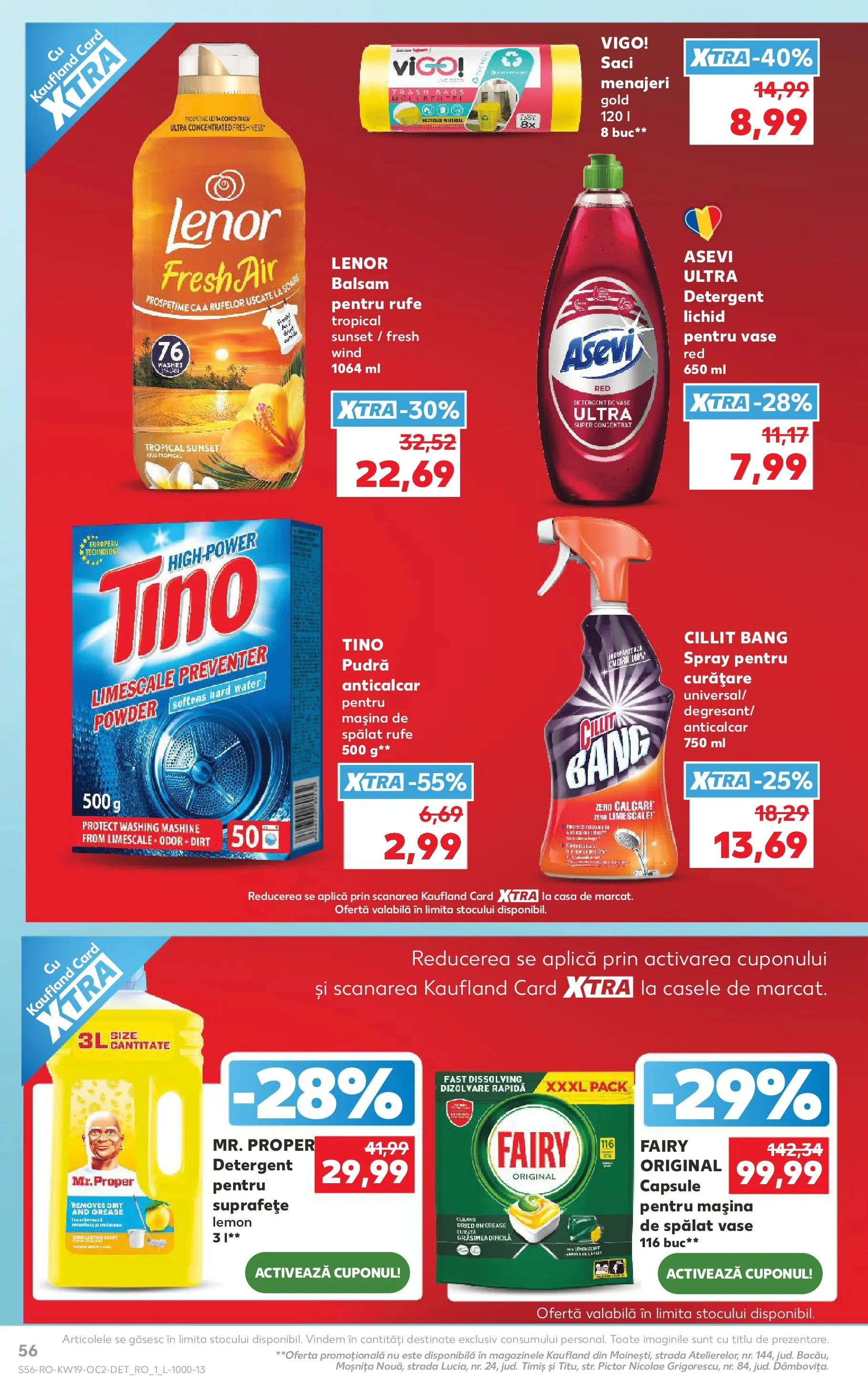 Catalog Kaufland 6 - 11 Mai 2026 | Pagina 56 | Produse: Saci menajeri, Balsam, Yorgan, Capsule pentru mașina de spălat