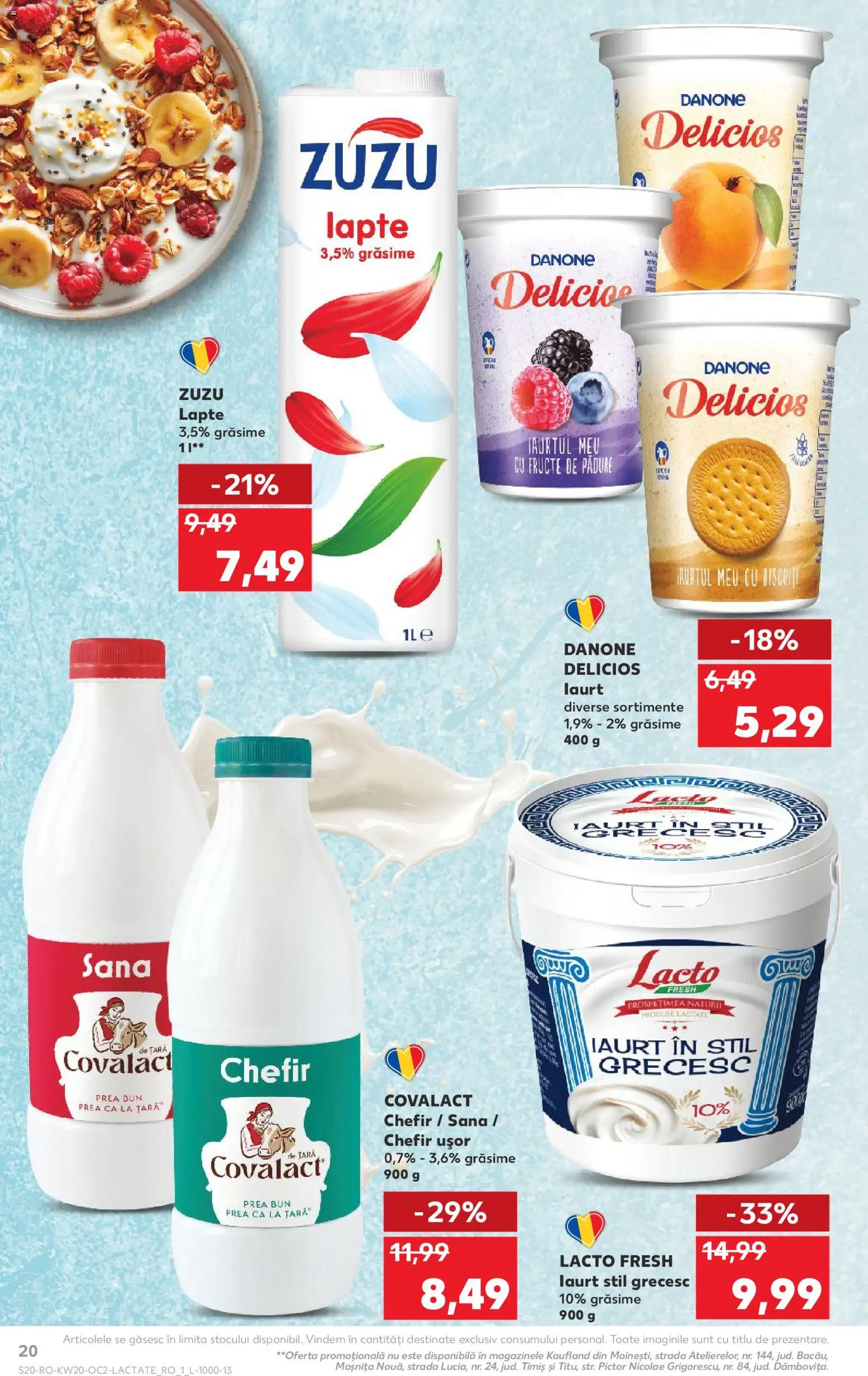 Catalog Kaufland 13 - 18 Mai 2026 | Pagina 20 | Produse: Lapte, Iaurt, Kefir, Fructe