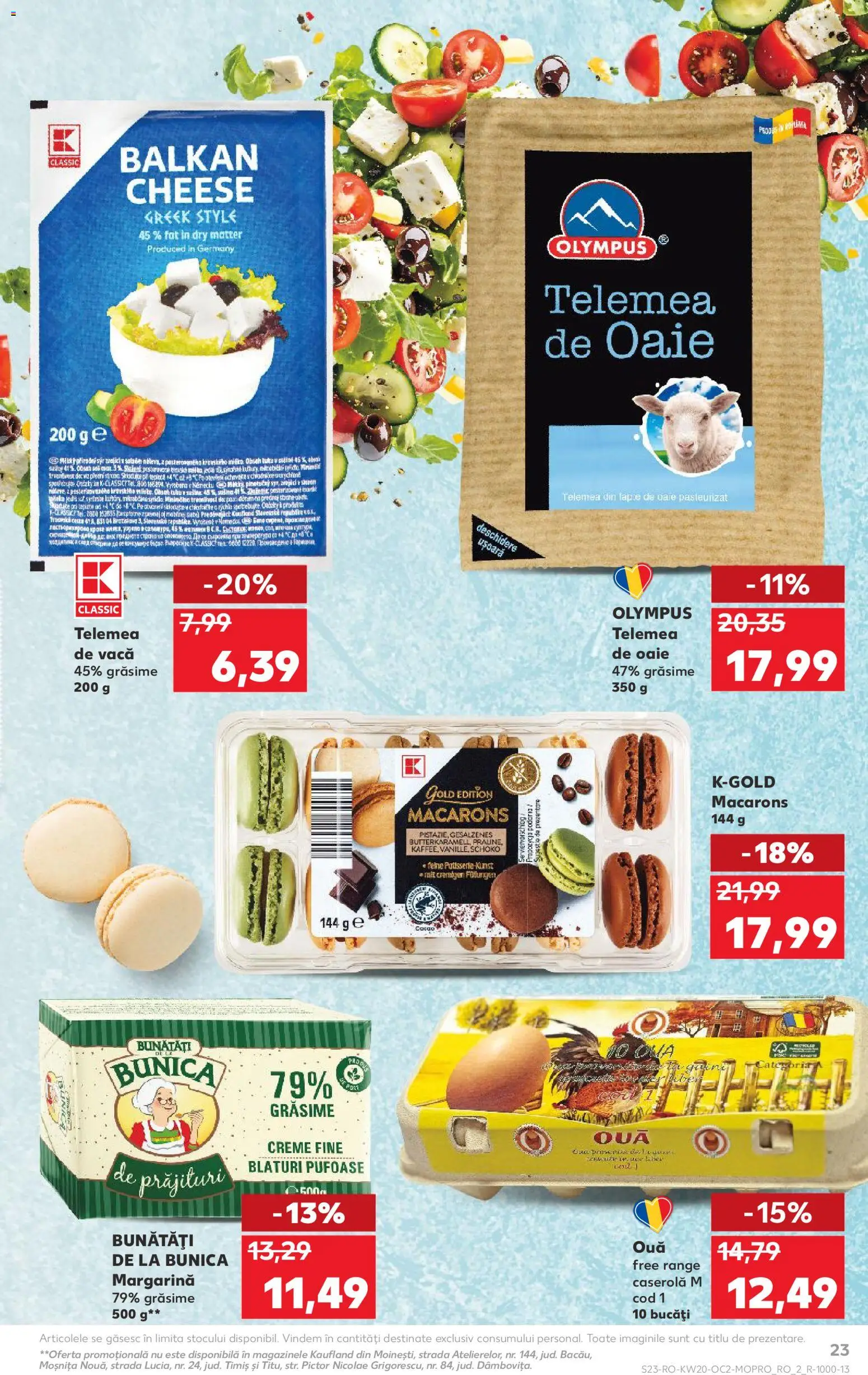 Catalog Kaufland 13 - 18 Mai 2026 | Pagina 23 | Produse: Delgeç, Ouă, Macarons