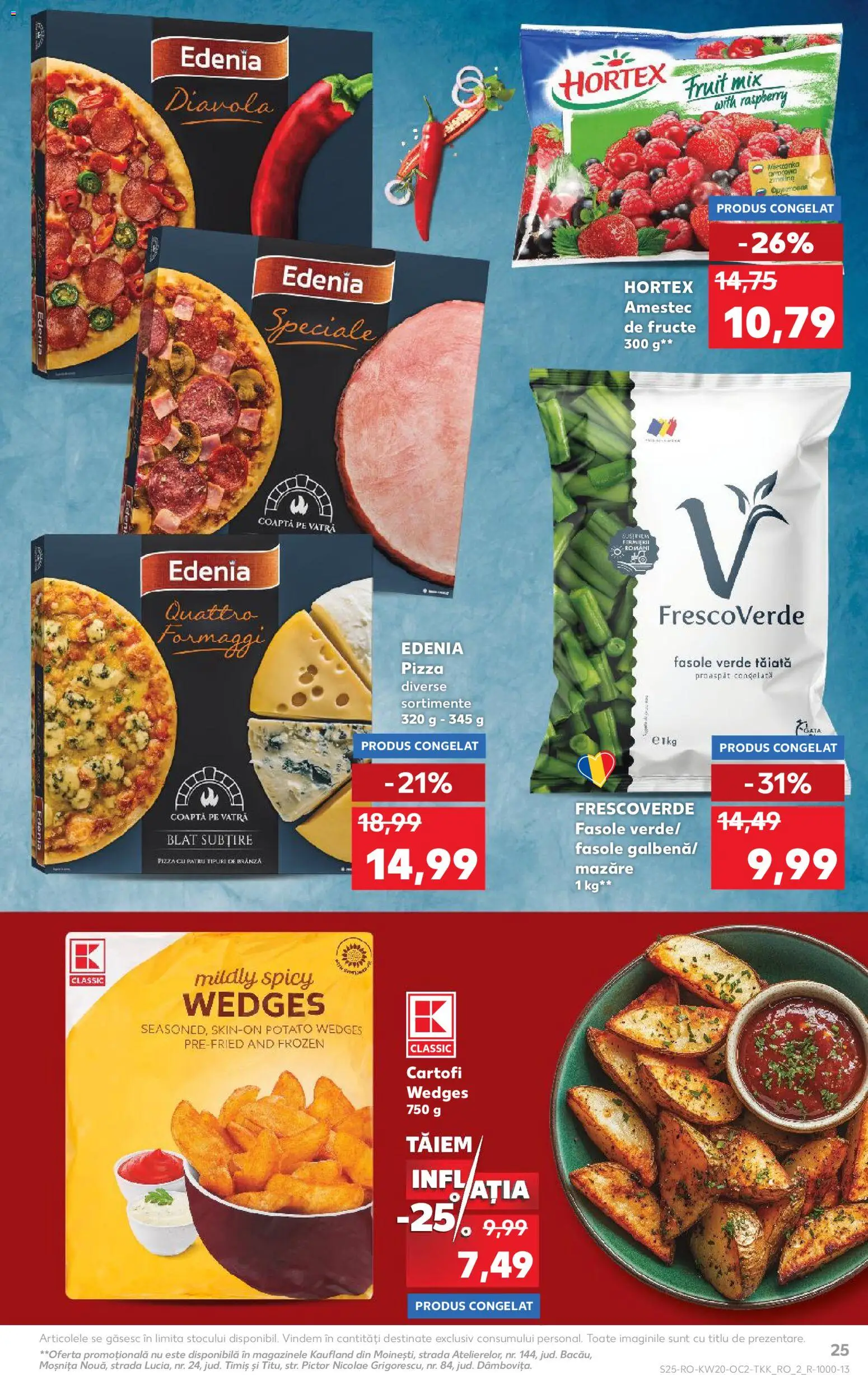 Catalog Kaufland 13 - 18 Mai 2026 | Pagina 25 | Produse: Brânză, Pizza, Fasole verde, Cartofi