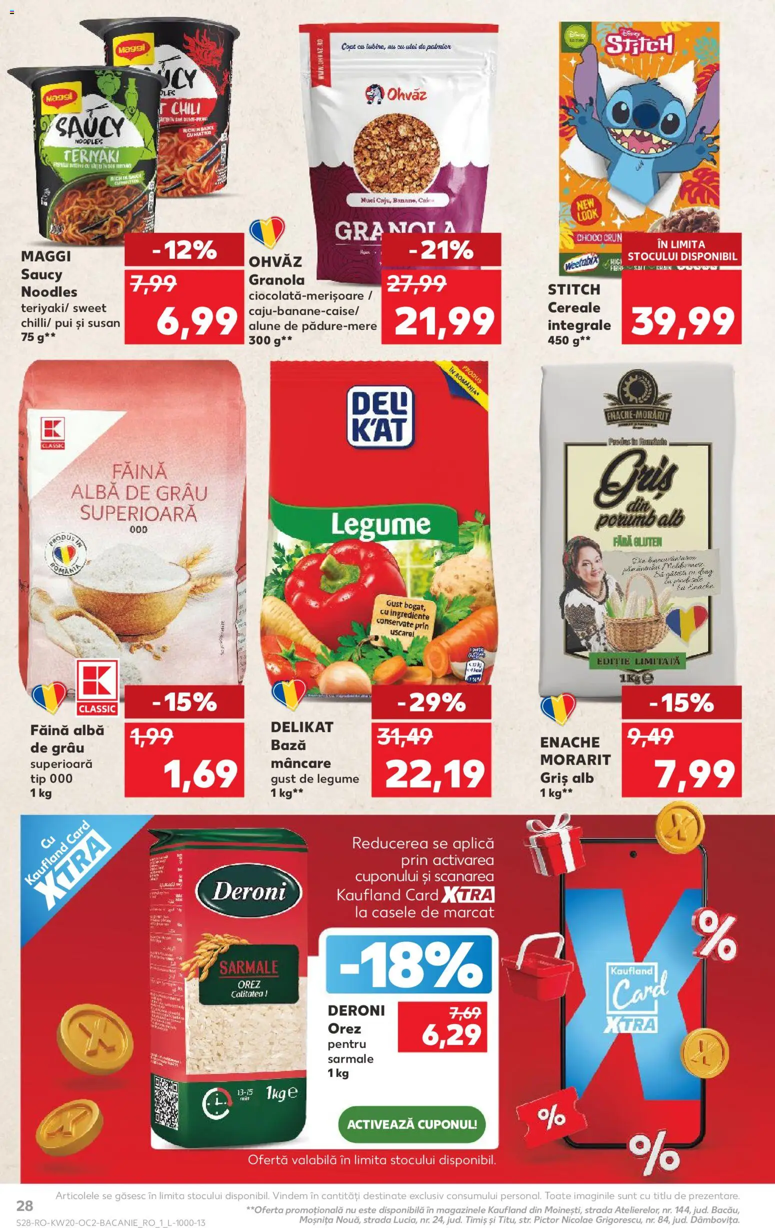 Catalog Kaufland 13 - 18 Mai 2026 | Pagina 28 | Produse: Alune, Orez, Noodles, Cereale