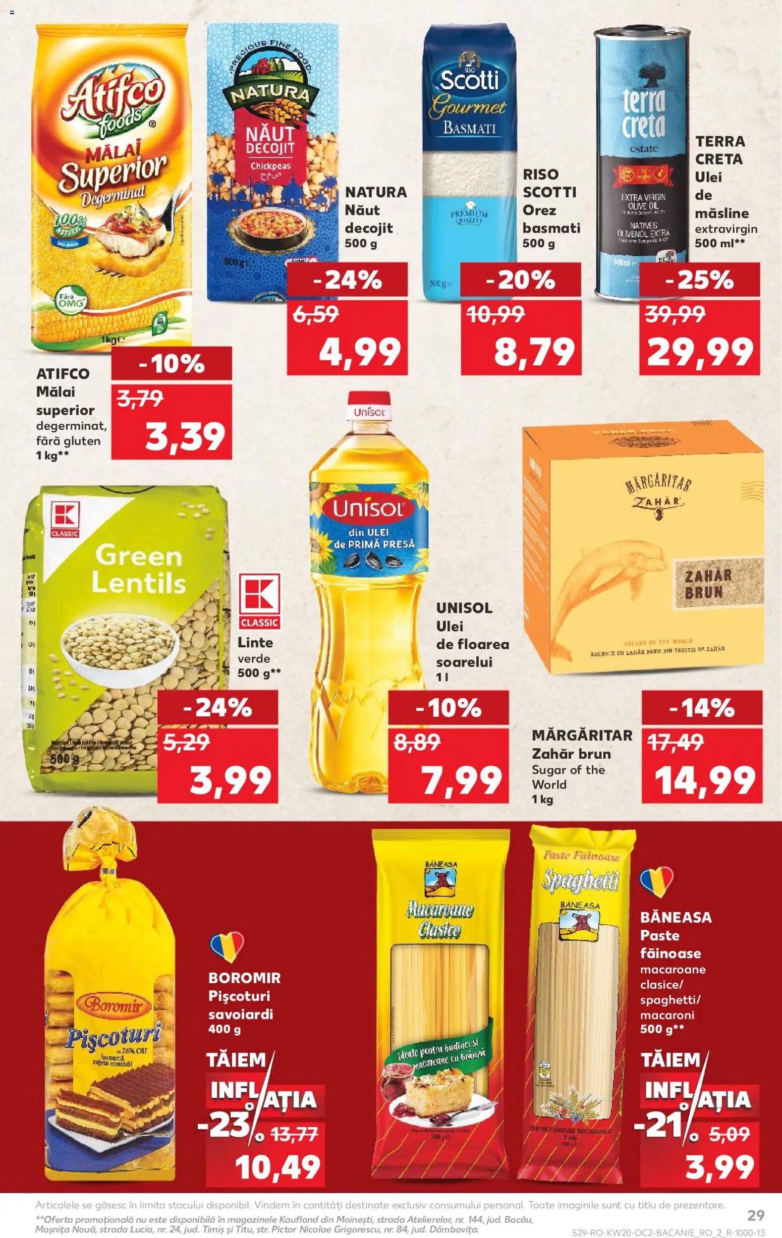 Catalog Kaufland 13 - 18 Mai 2026 | Pagina 29 | Produse: Măsline, Orez, Mălai, Zahăr