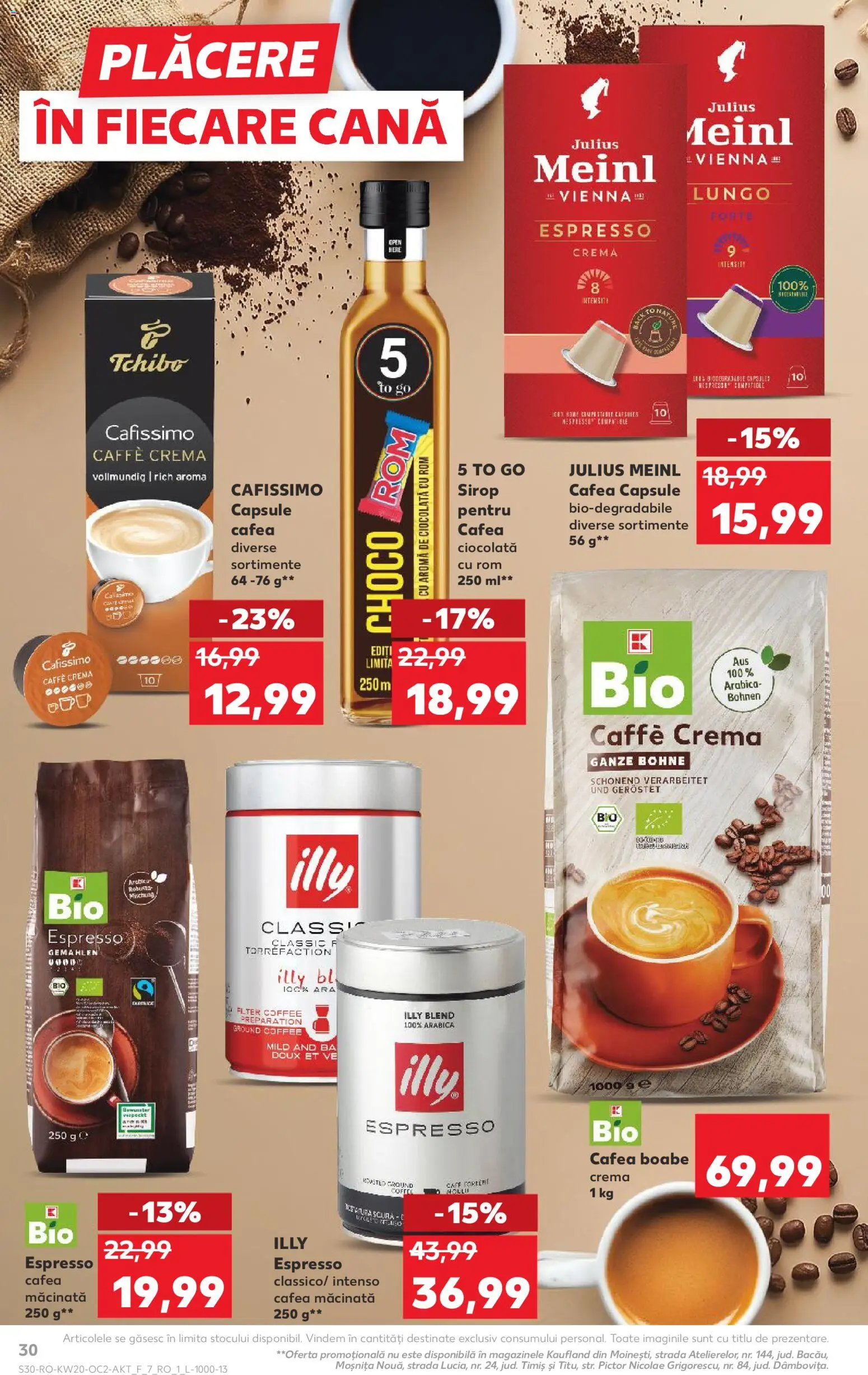 Catalog Kaufland 13 - 18 Mai 2026 | Pagina 30 | Produse: Şerit ödül, Cafea, Ciocolată, Rom