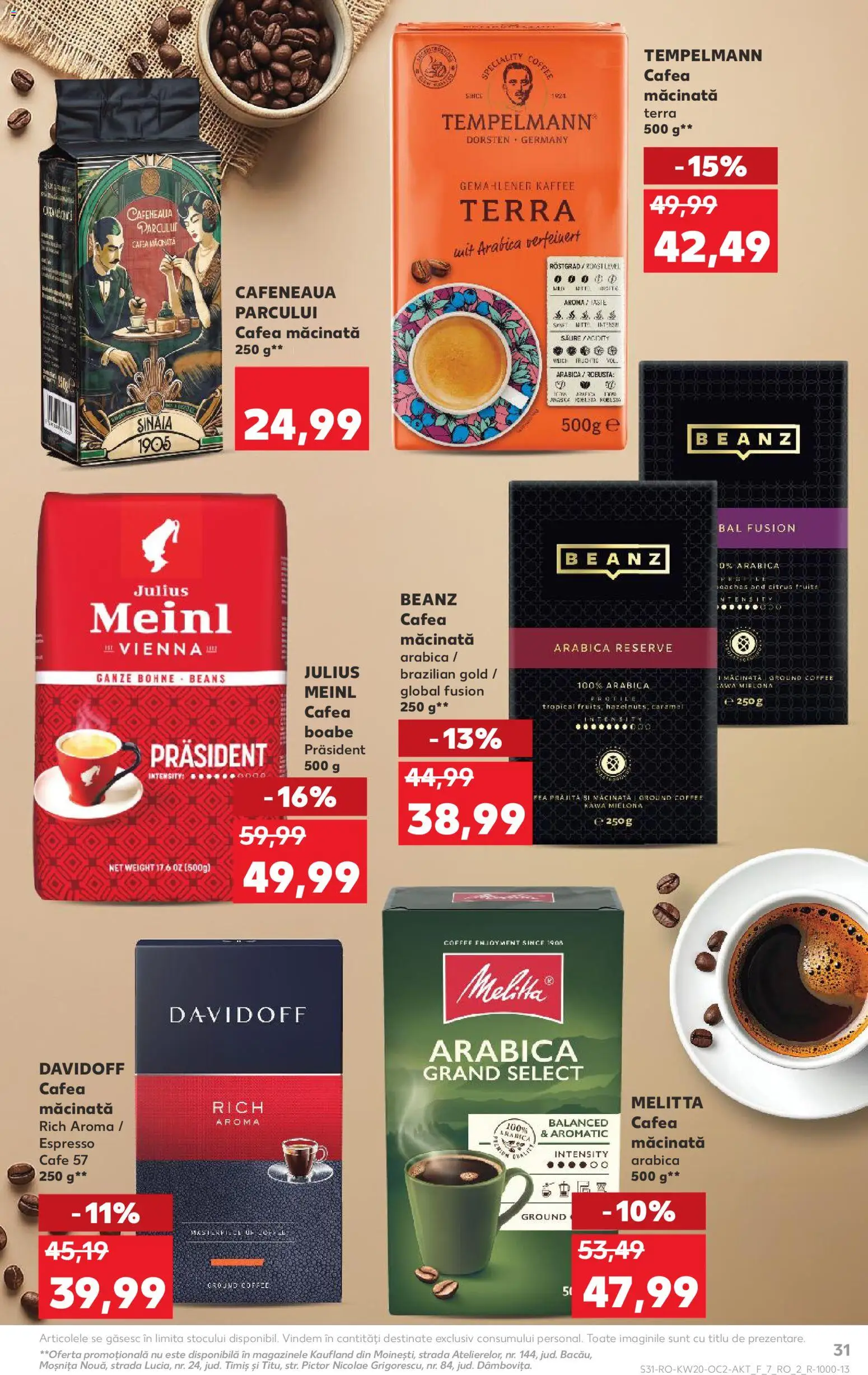 Catalog Kaufland 13 - 18 Mai 2026 | Pagina 31 | Produse: Cafea
