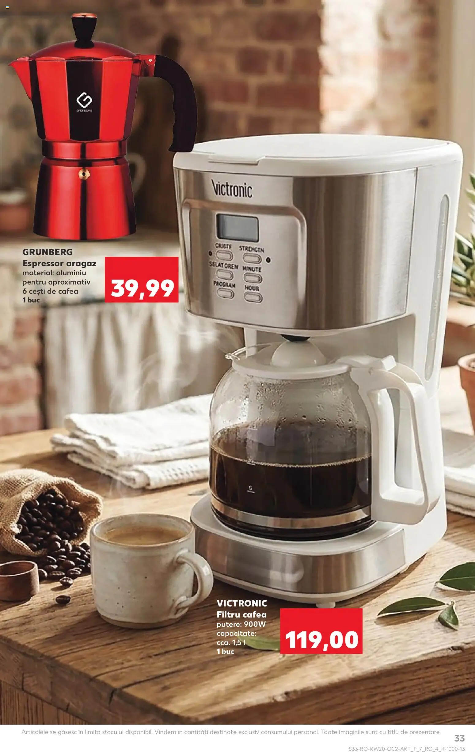 Catalog Kaufland 13 - 18 Mai 2026 | Pagina 33 | Produse: Espressor, Aragaz, Cafea