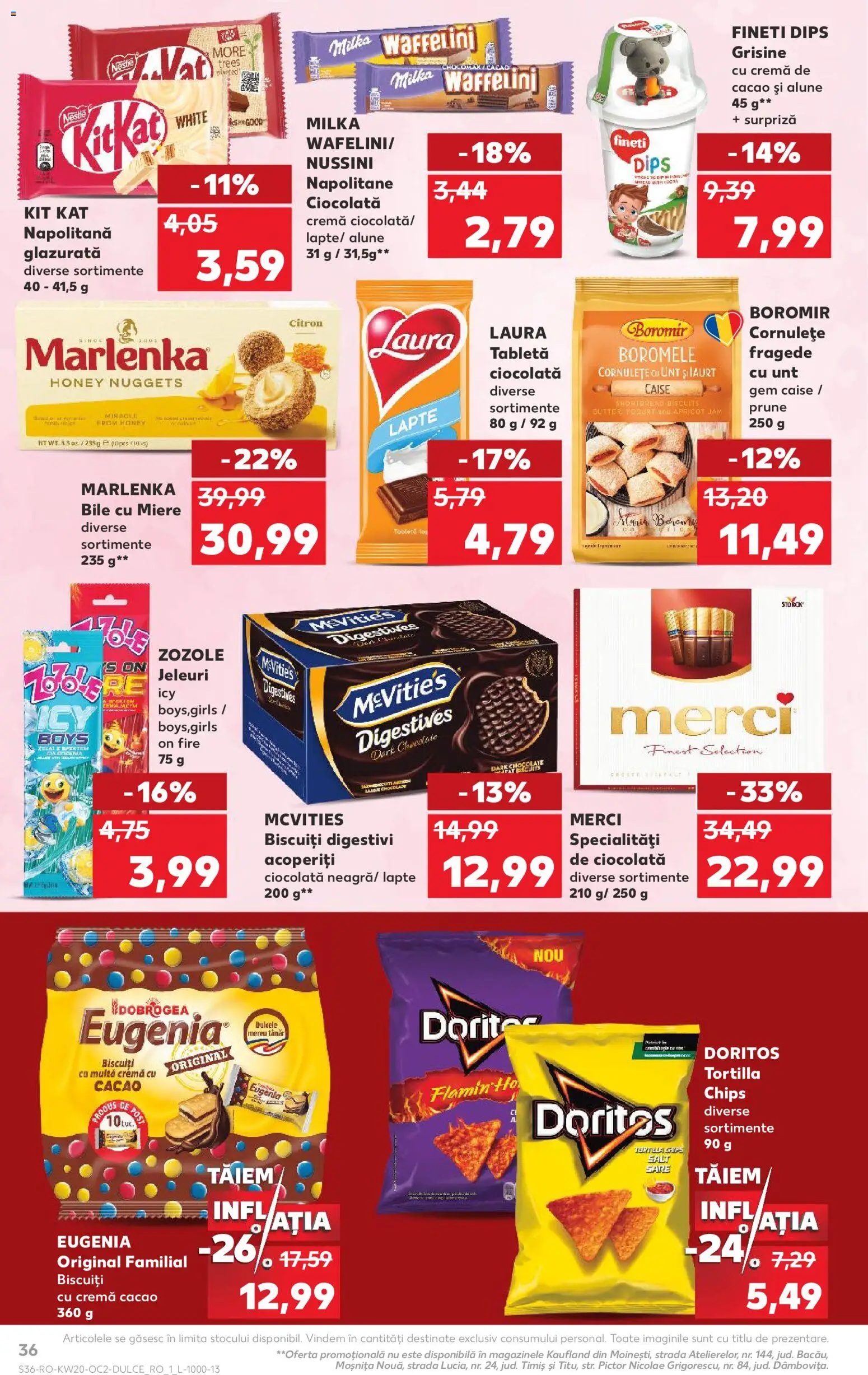 Catalog Kaufland 13 - 18 Mai 2026 | Pagina 36 | Produse: Gem, Ciocolată, Ahtapot, Jeleuri
