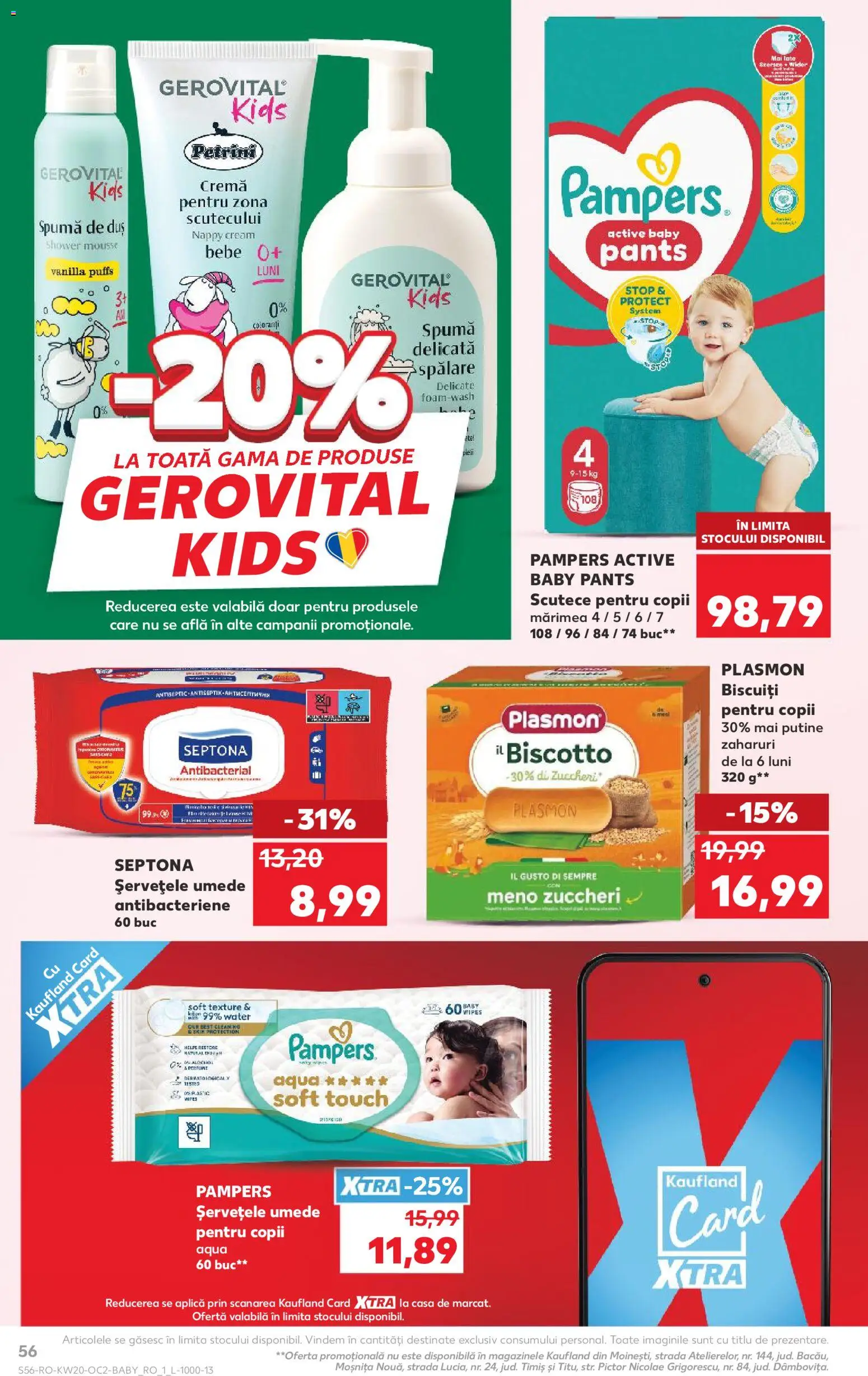 Catalog Kaufland 13 - 18 Mai 2026 | Pagina 56 | Produse: Pepino, Pirinç gevreği, Duș, Scutece