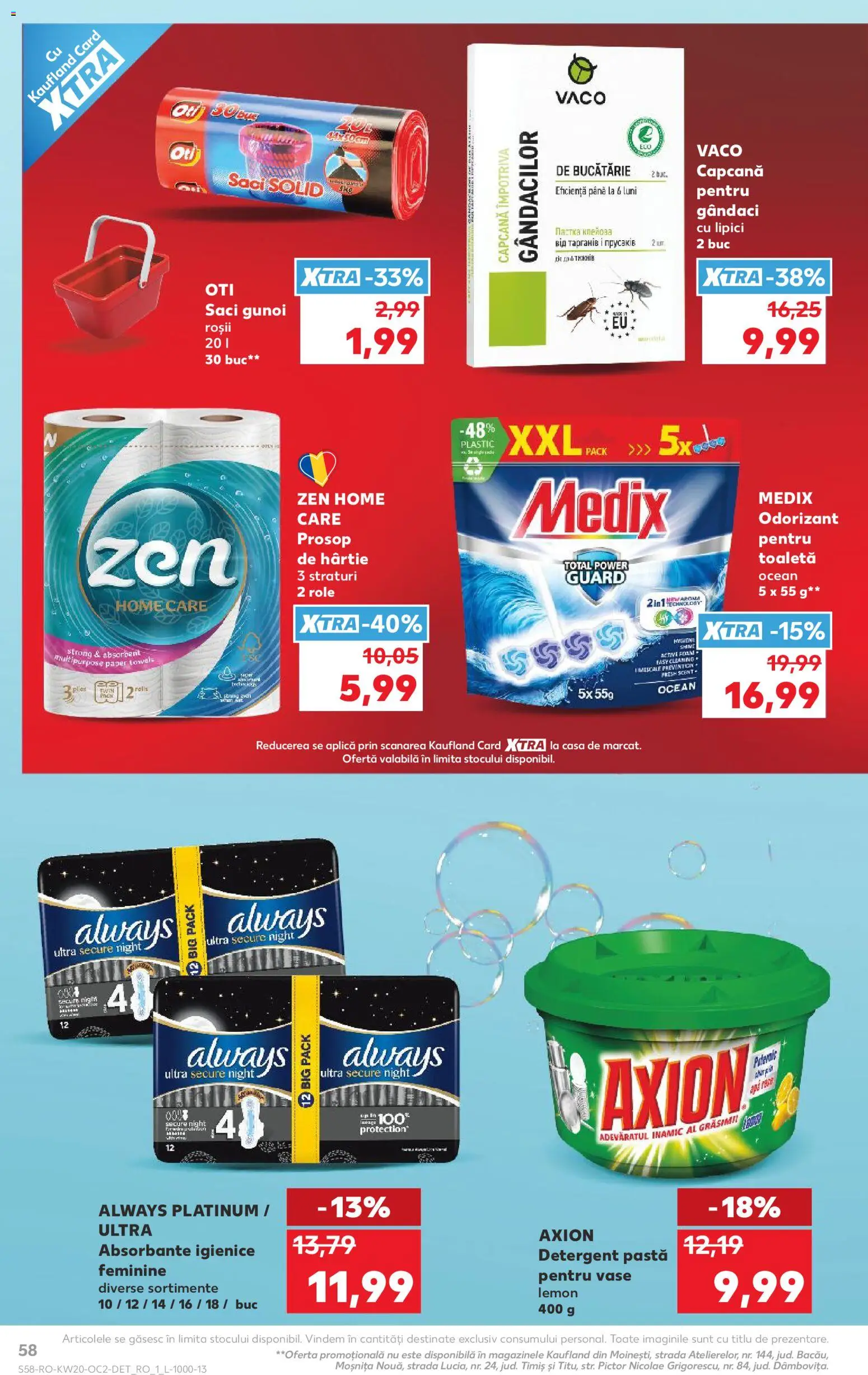 Catalog Kaufland 13 - 18 Mai 2026 | Pagina 58 | Produse: Bucătărie, Role, Toaletă, Roșii