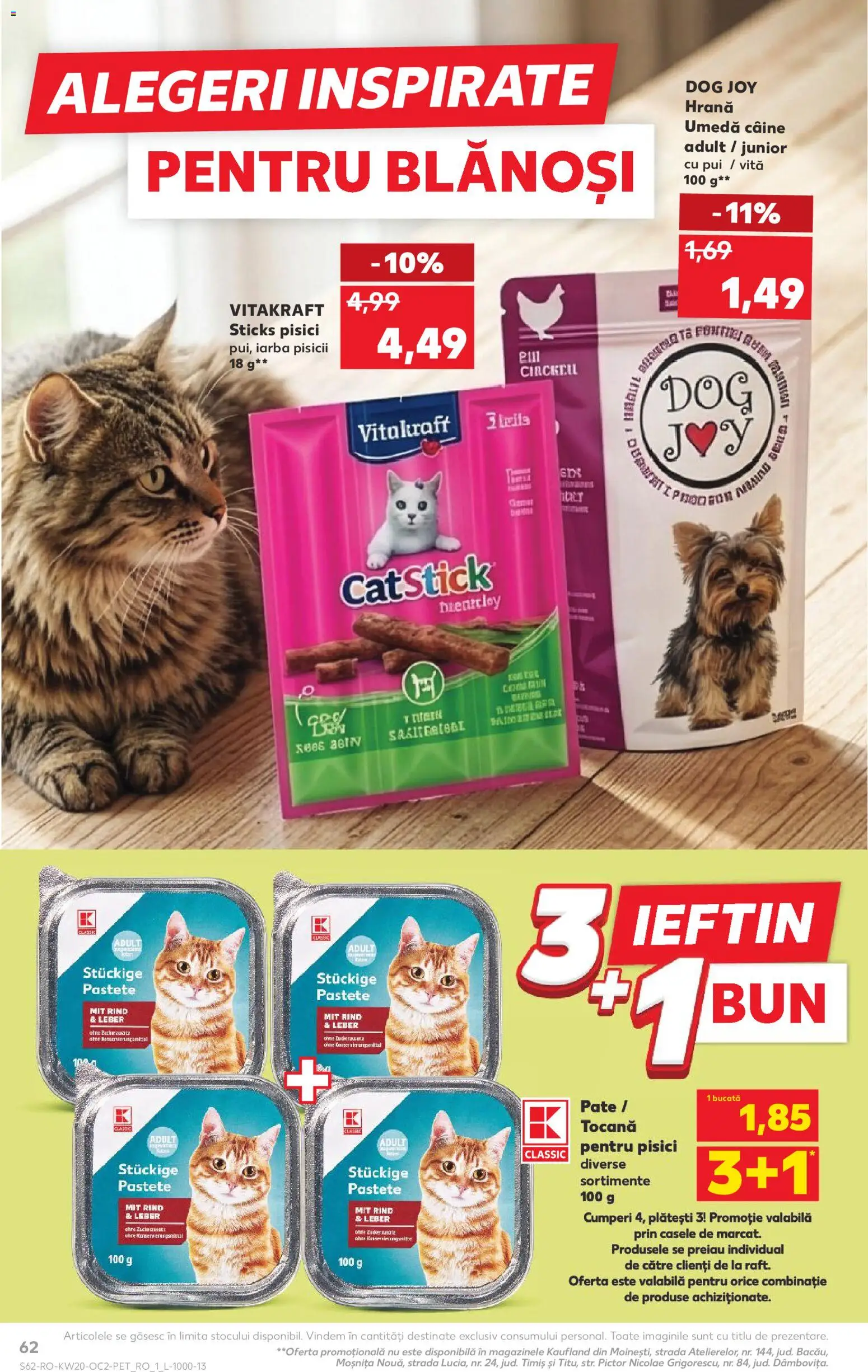 Catalog Kaufland 13 - 18 Mai 2026 | Pagina 62 | Produse: Hacıyatmaz Kedi Oyuncağı, Pate