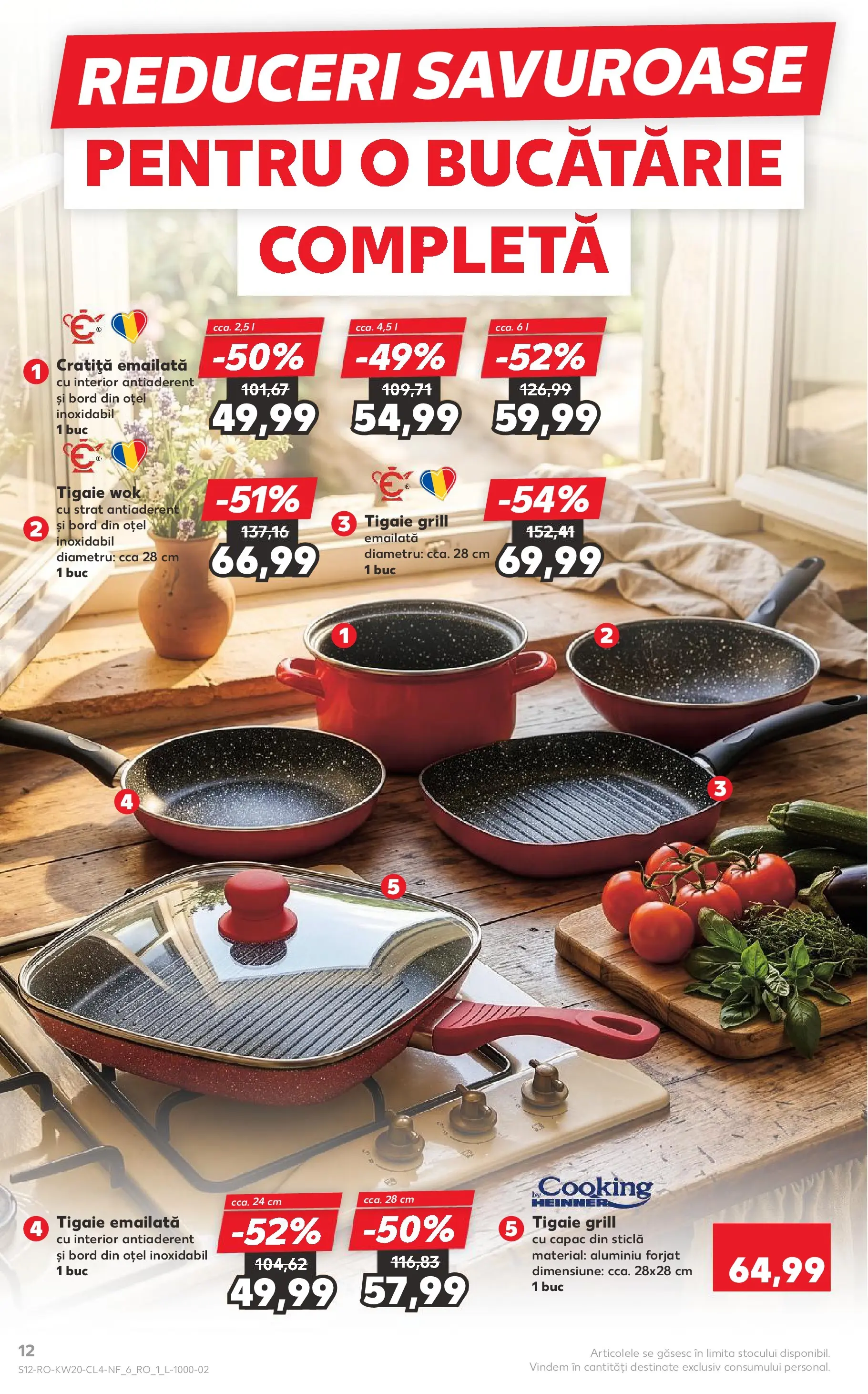 Catalog Kaufland 13 - 18 Mai 2026 | Pagina 12 | Produse: Tigaie, Cratiță, Grill, Bucătărie