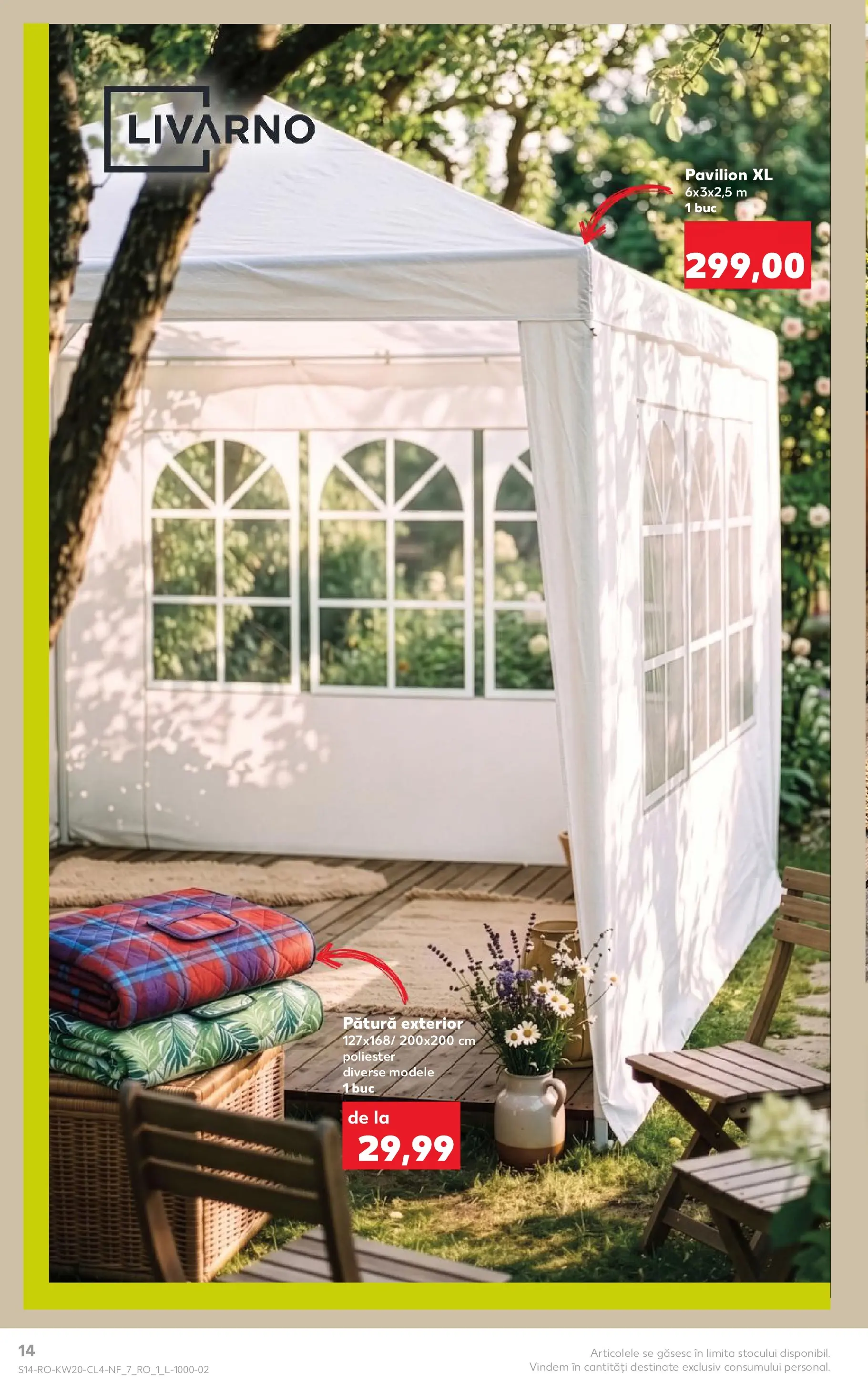 Catalog Kaufland 13 - 18 Mai 2026 | Pagina 14 | Produse: Pătură, Pavilion