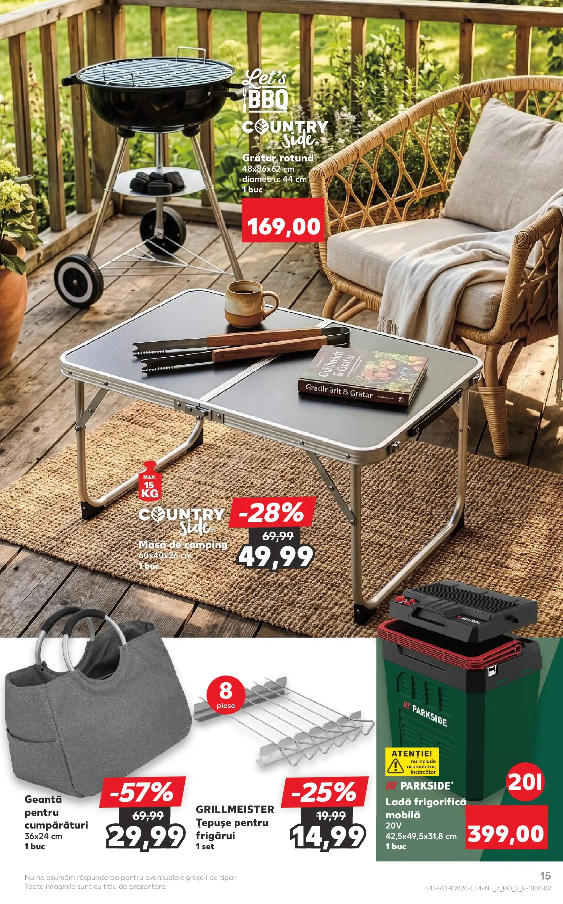 Catalog Kaufland 13 - 18 Mai 2026 | Pagina 15 | Produse: Încărcător, Grătar, Masă, Ladă frigorifică