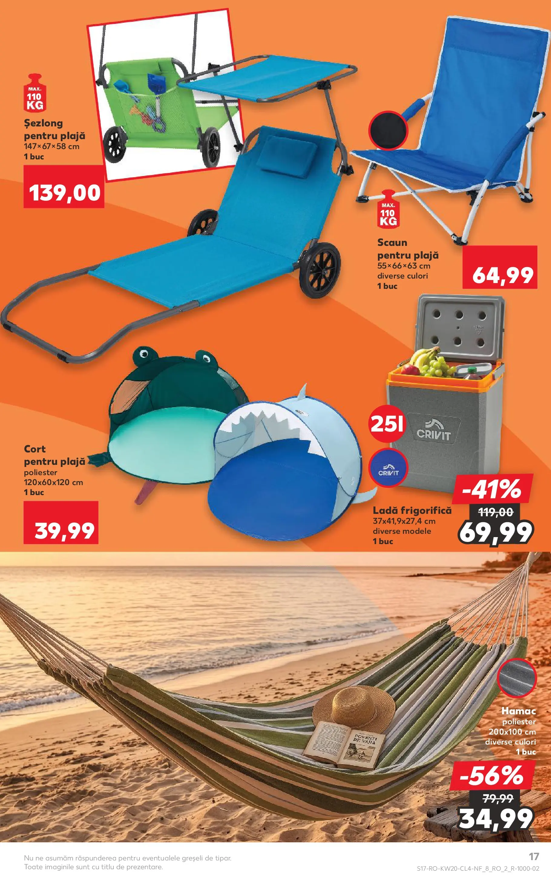 Catalog Kaufland 13 - 18 Mai 2026 | Pagina 17 | Produse: Hamac, Șezlong, Scaun, Ladă frigorifică
