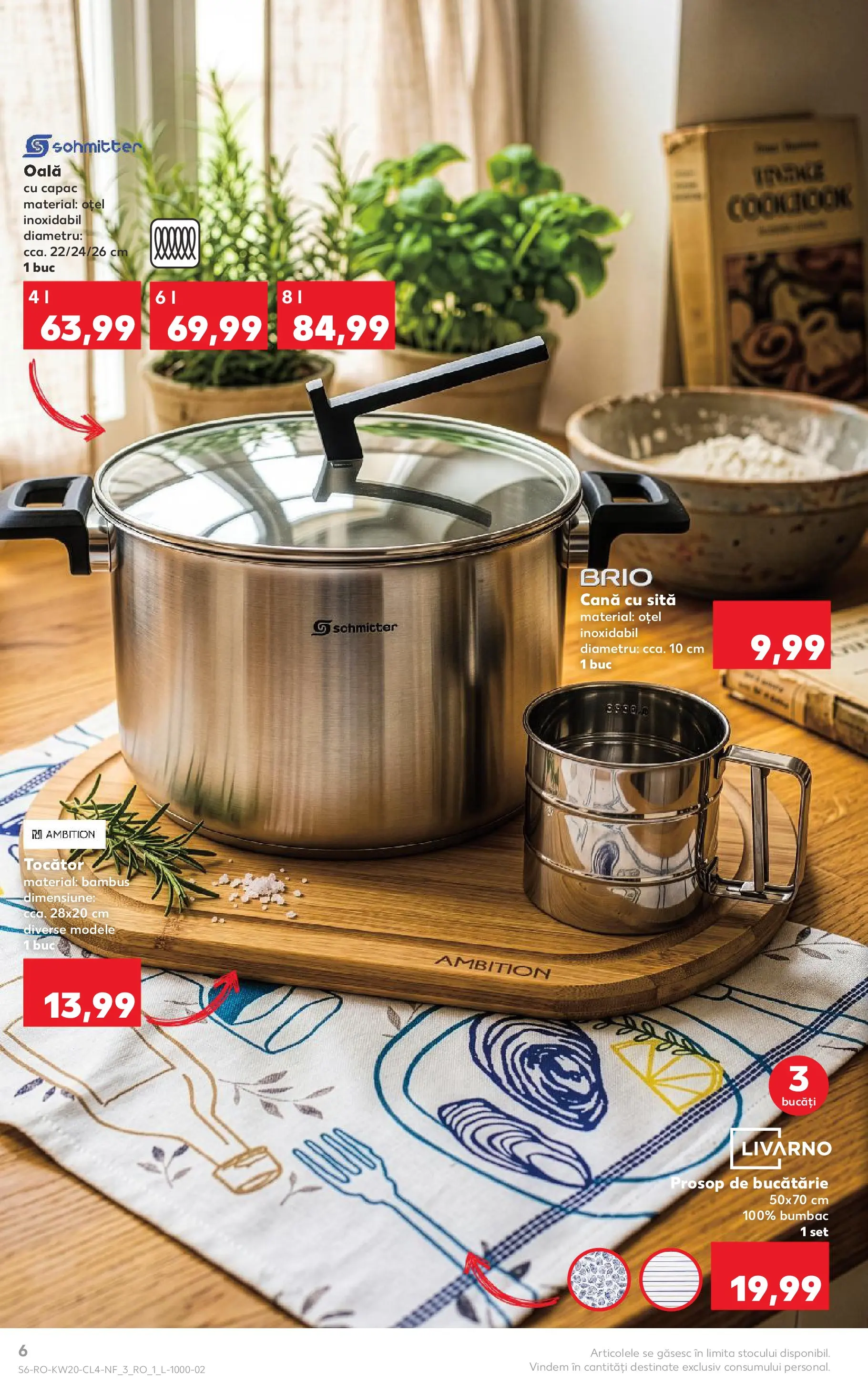 Catalog Kaufland 13 - 18 Mai 2026 | Pagina 6 | Produse: Oală, Sită, Bucătărie, Tocător