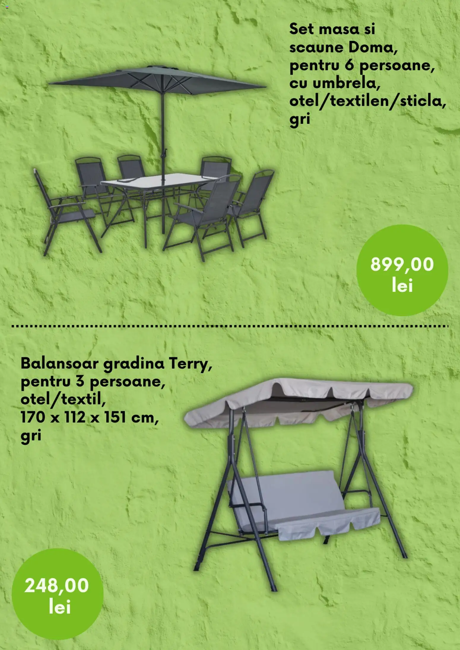 Catalog Leroy Merlin 8 Mai - 24 Iunie 2026 | Pagina 4 | Produse: Masă, Balansoar
