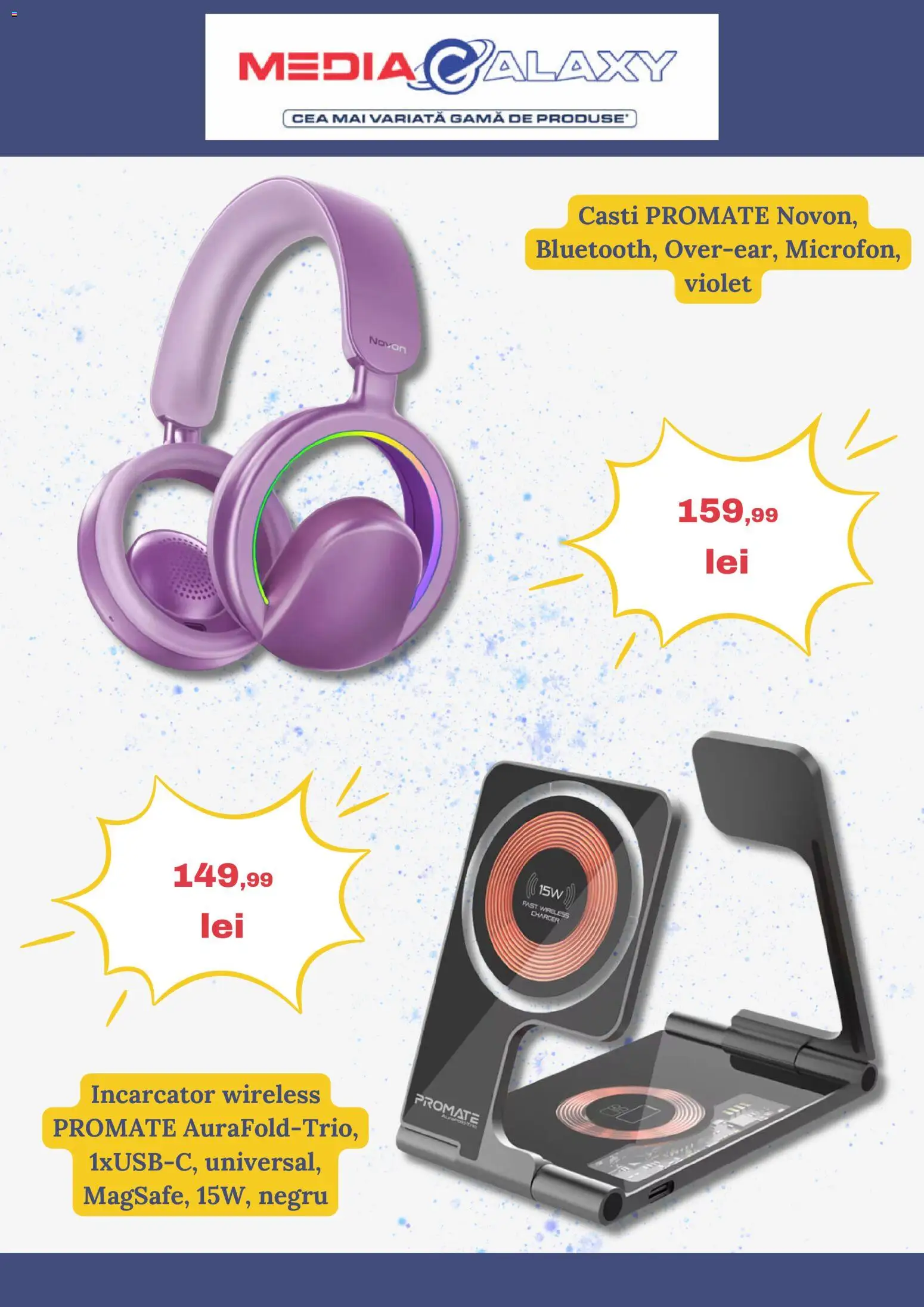 Catalog Media Galaxy 7 - 12 Mai 2026 | Pagina 3 | Produse: Încărcător, Căști
